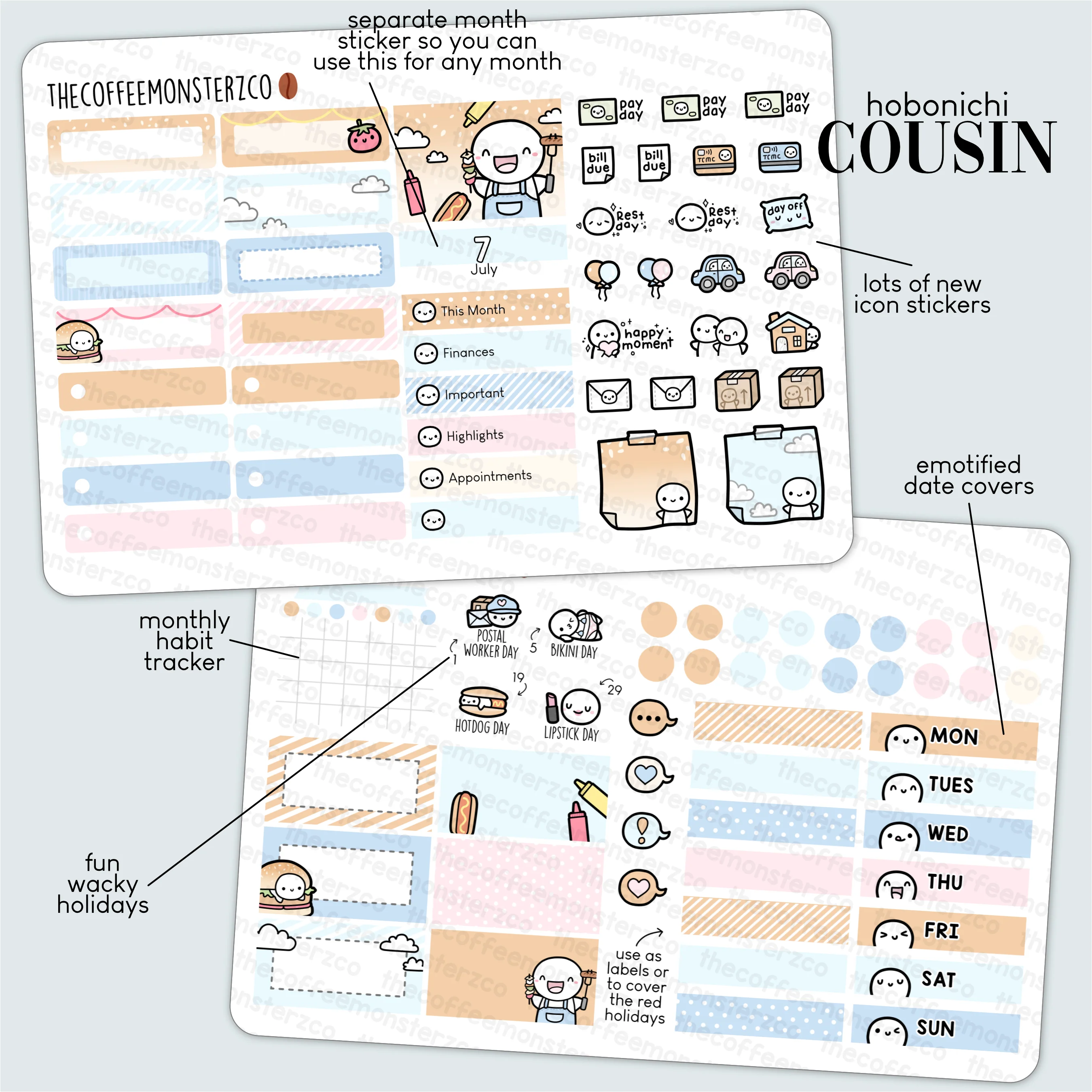2023 Hobonichi Cousin Monthly Kits - Part 2 - Image 2