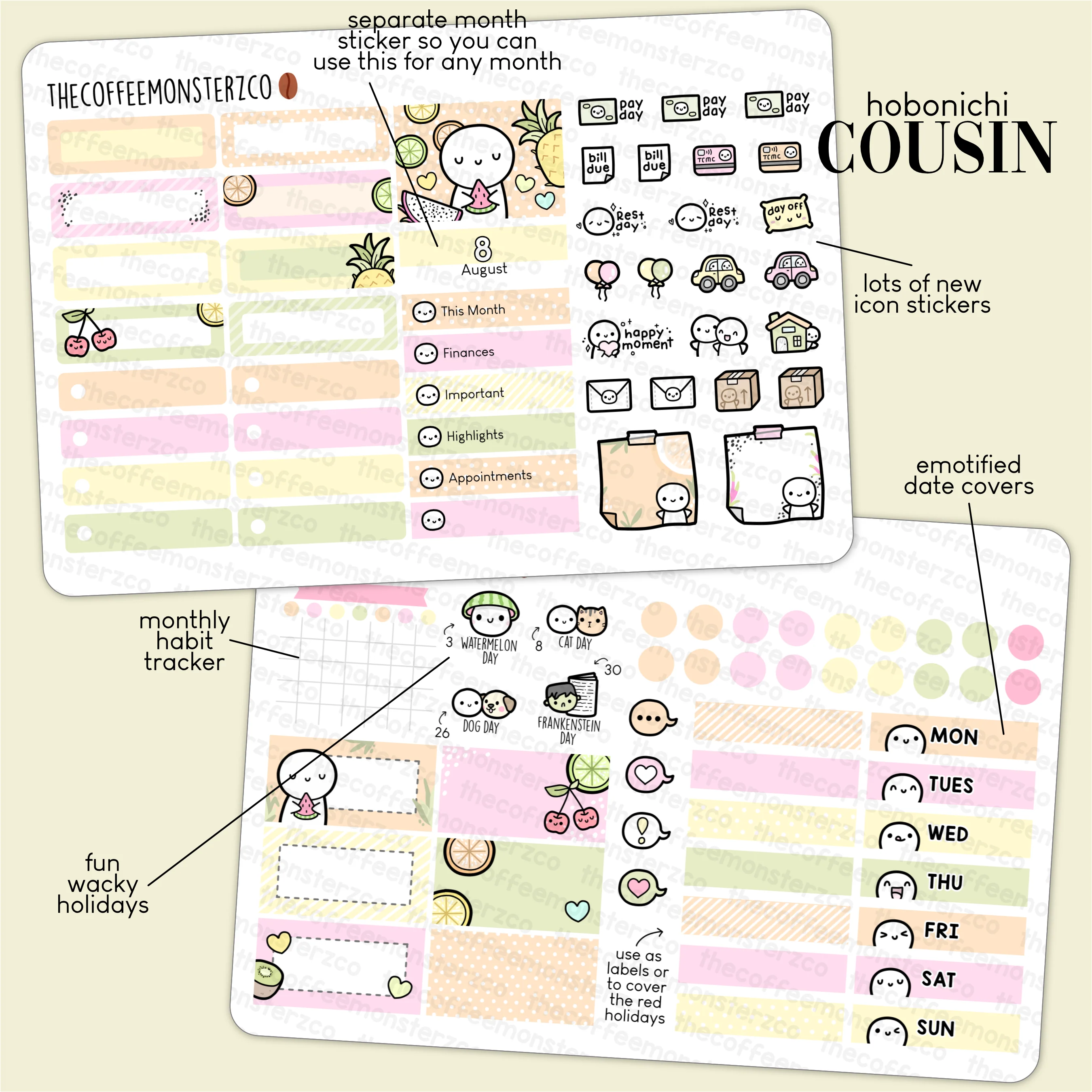 2023 Hobonichi Cousin Monthly Kits - Part 2 - Image 3