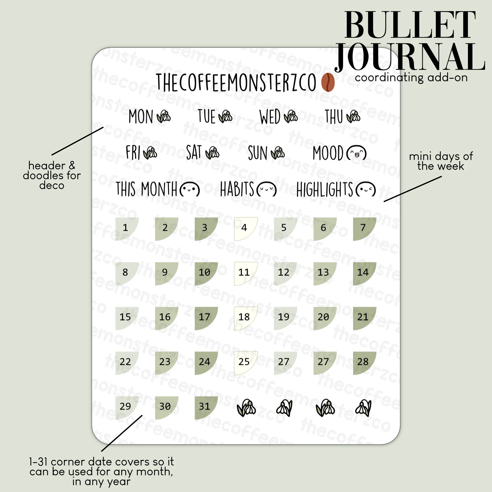 2024 Coordinating Add-ons - Bullet Journal - Part 1 - Image 2