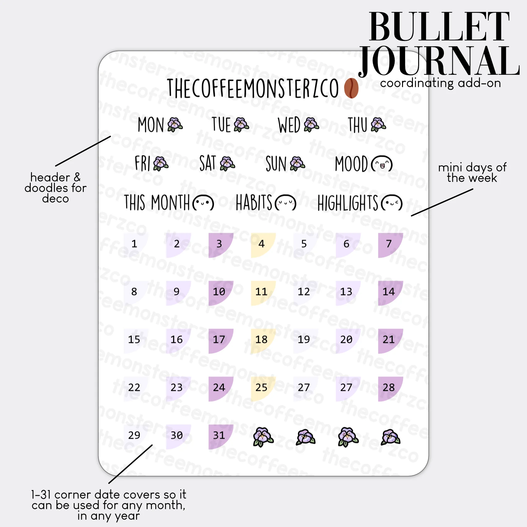 2024 Coordinating Add-ons - Bullet Journal - Part 1 - Image 3