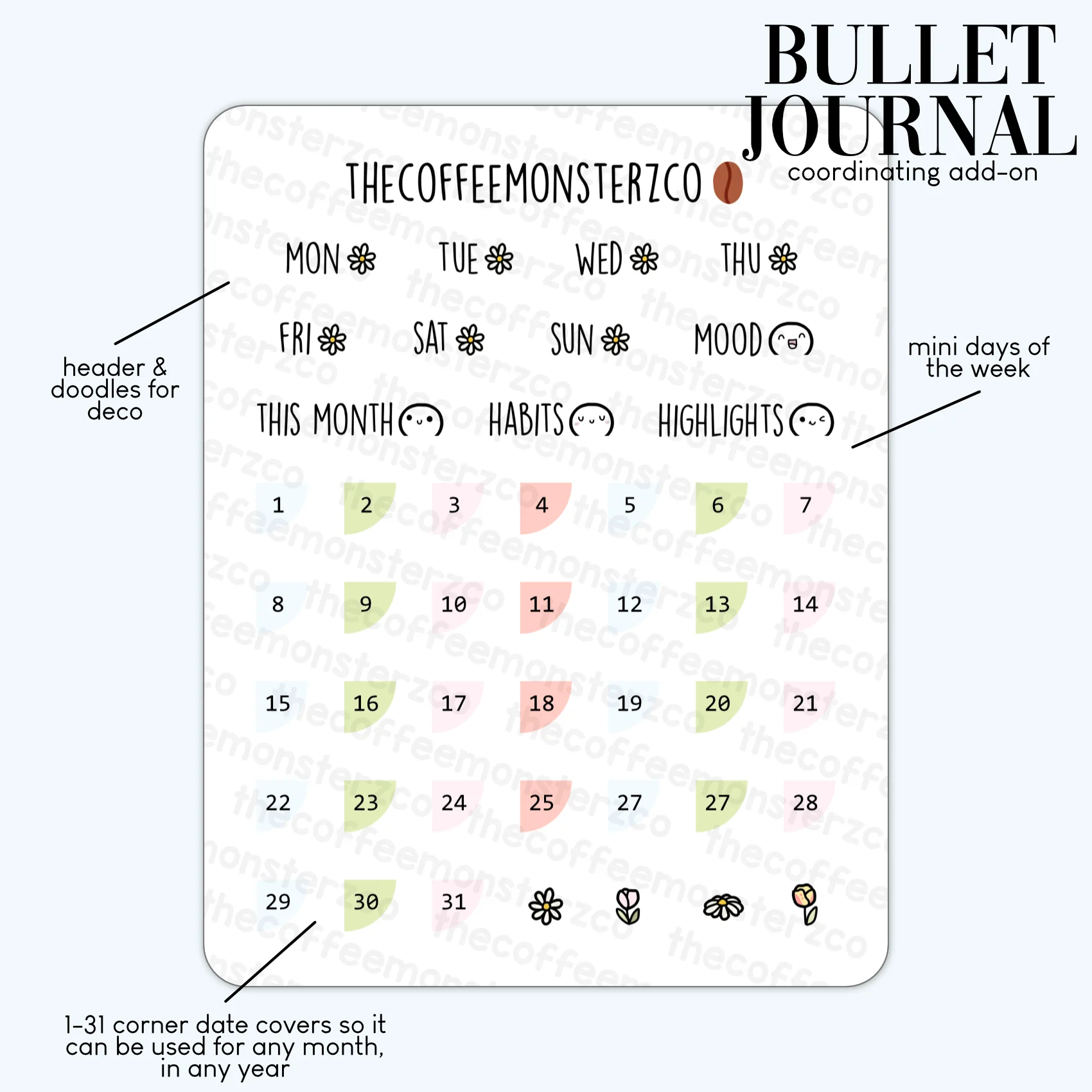 2024 Coordinating Add-ons - Bullet Journal - Part 1 - Image 5