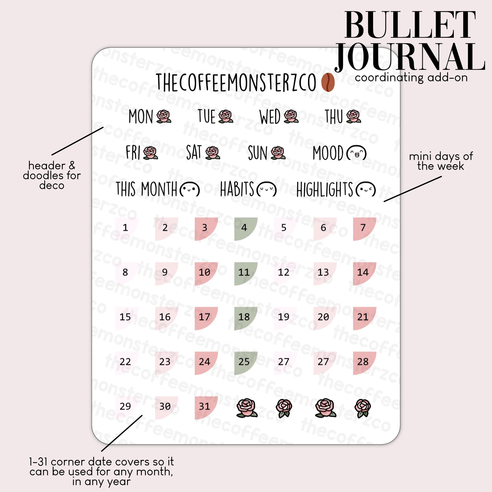 2024 Coordinating Add-ons - Bullet Journal - Part 1 - Image 7