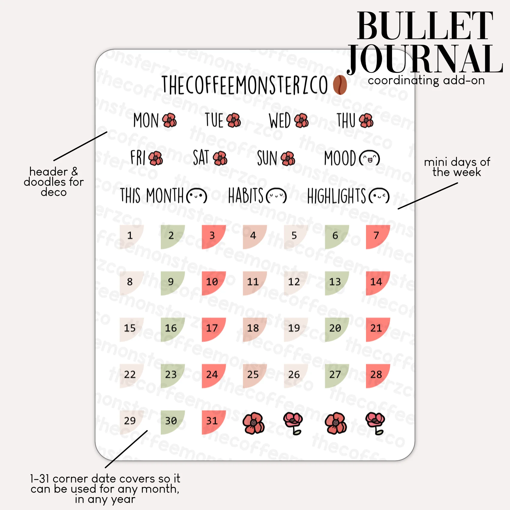 2024 Coordinating Add-ons - Bullet Journal - Part 2 - Image 3