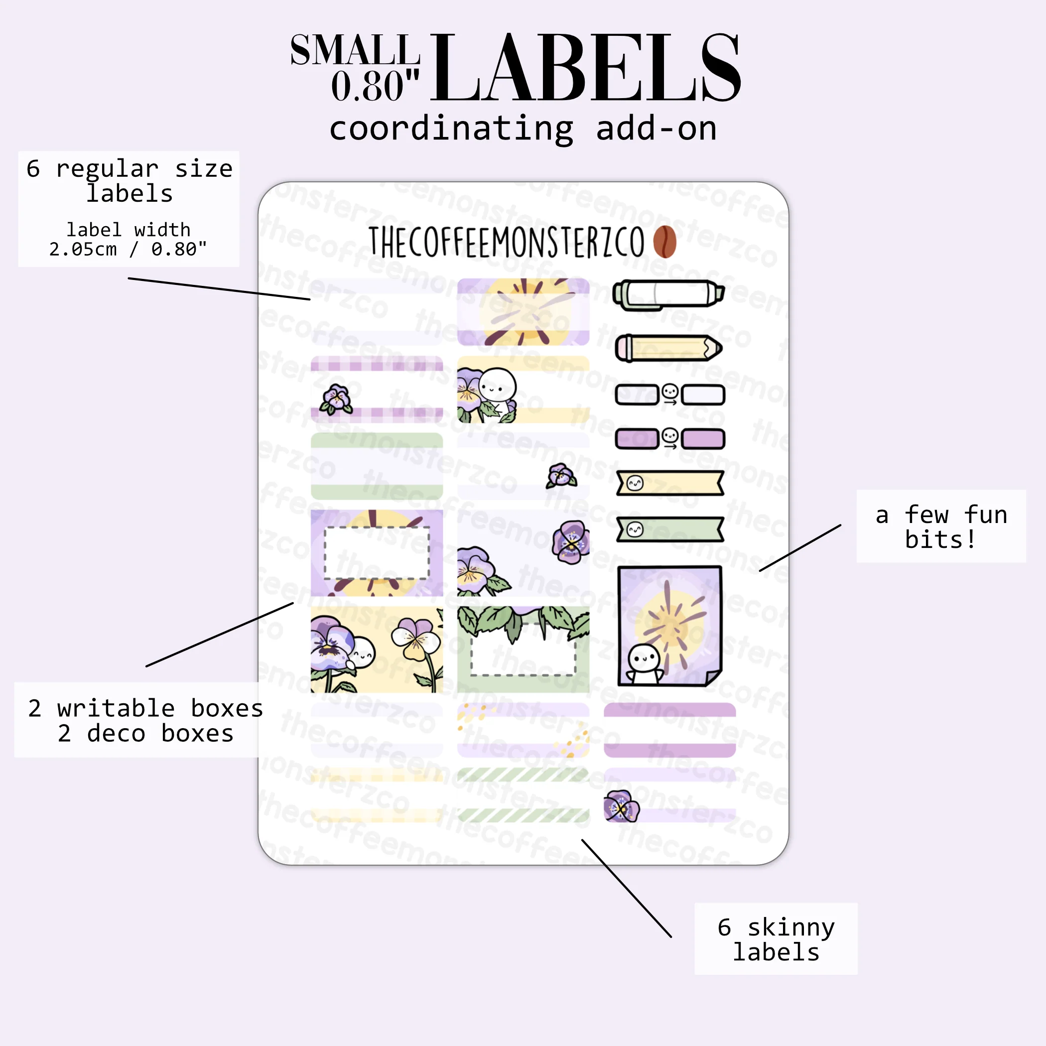 2024 Coordinating Add-ons - Small Labels (0.80") - Part 1 - Image 3