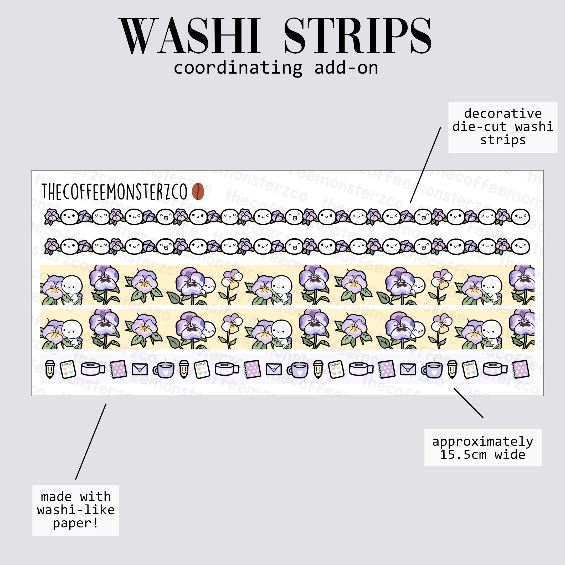 2024 Coordinating Add-ons - Washi Strips - Part 1 - Image 3