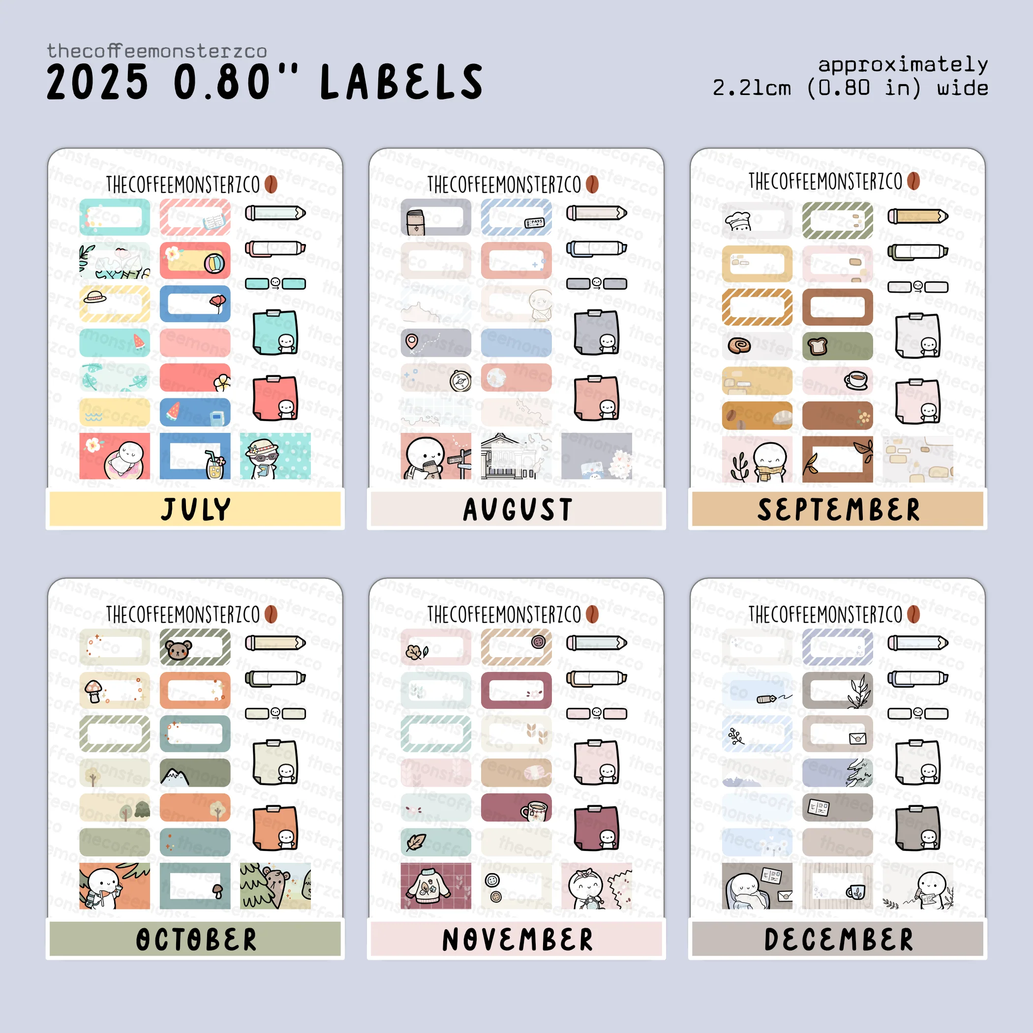2025 Coordinating 0.80" Labels - Image 3