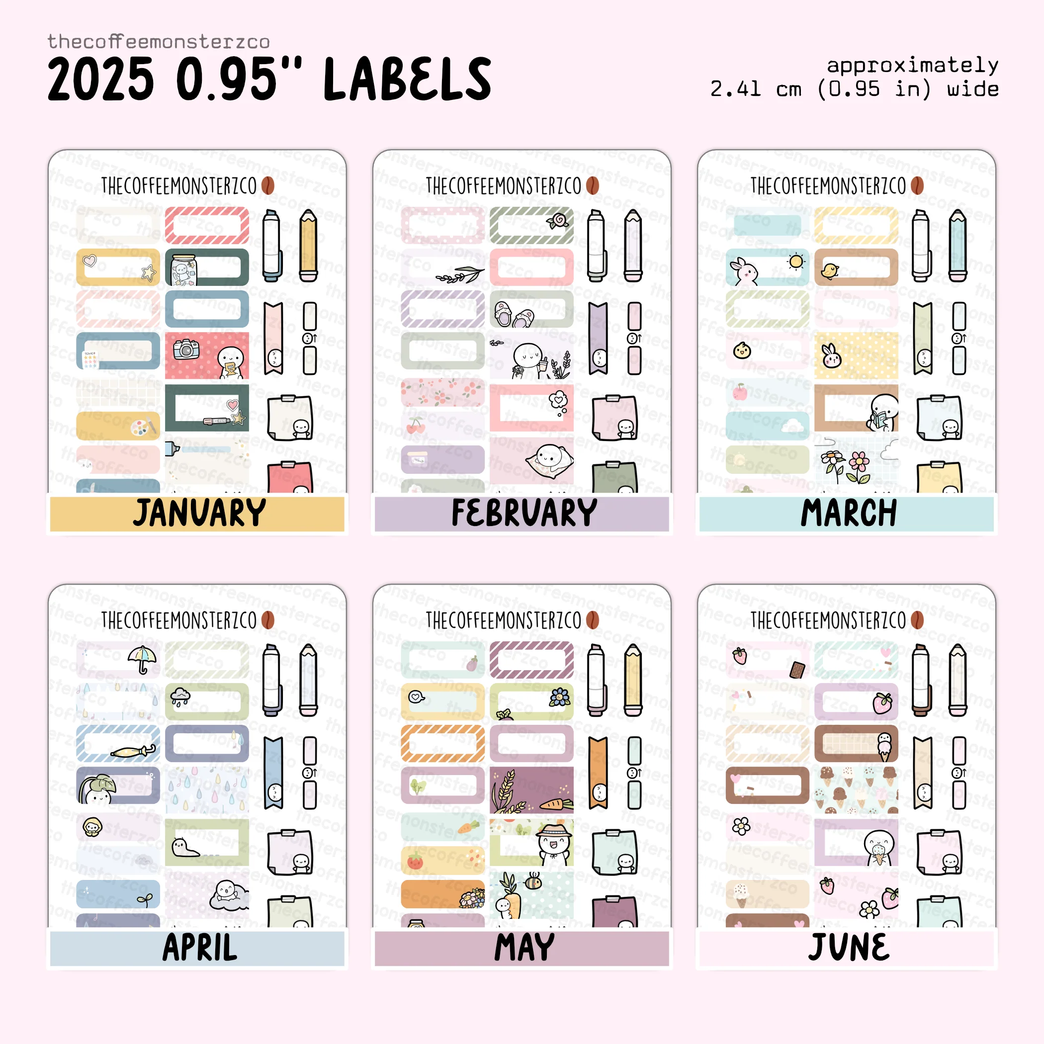 2025 Coordinating 0.95" Labels - Image 2