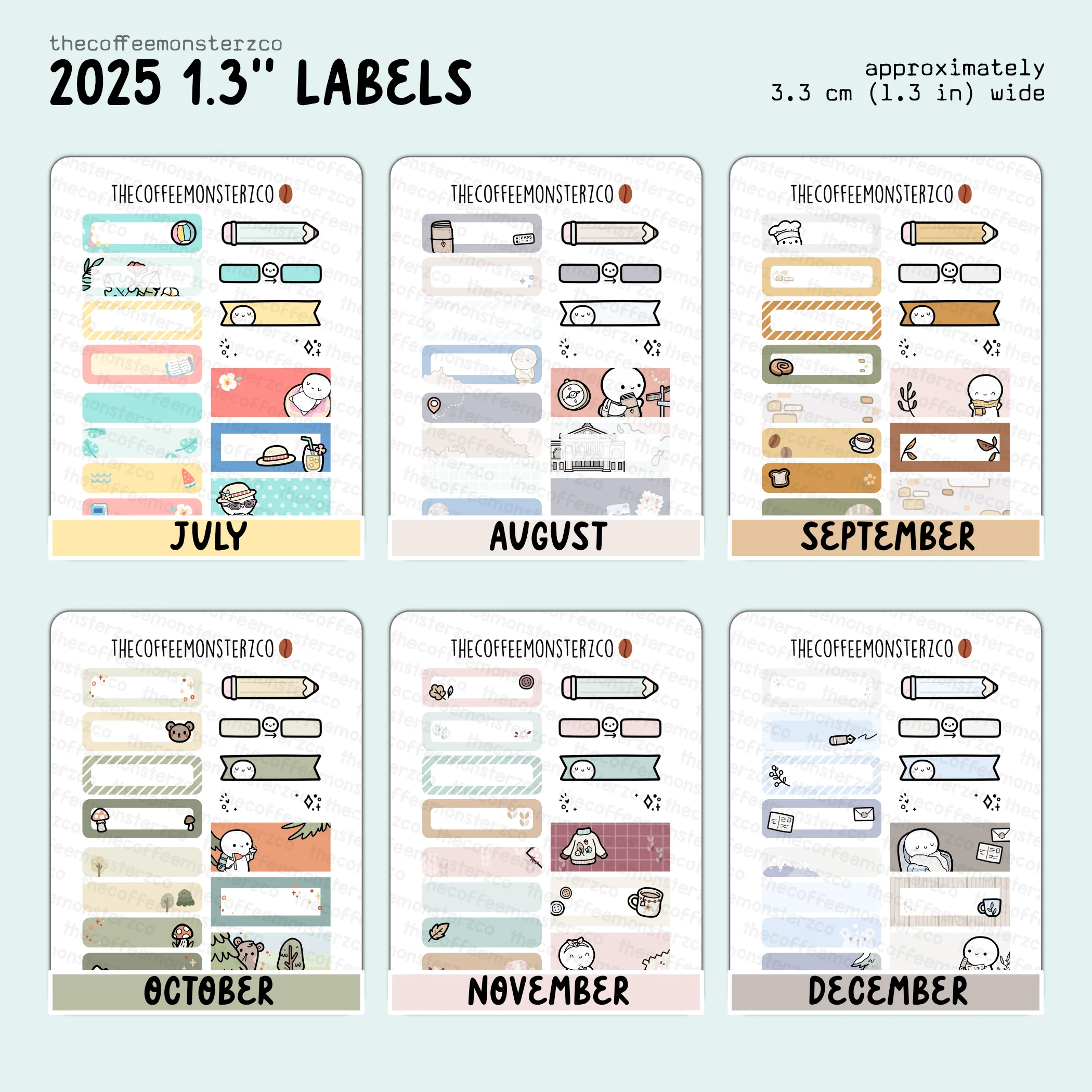 2025 Coordinating 1.3" Labels - Image 3