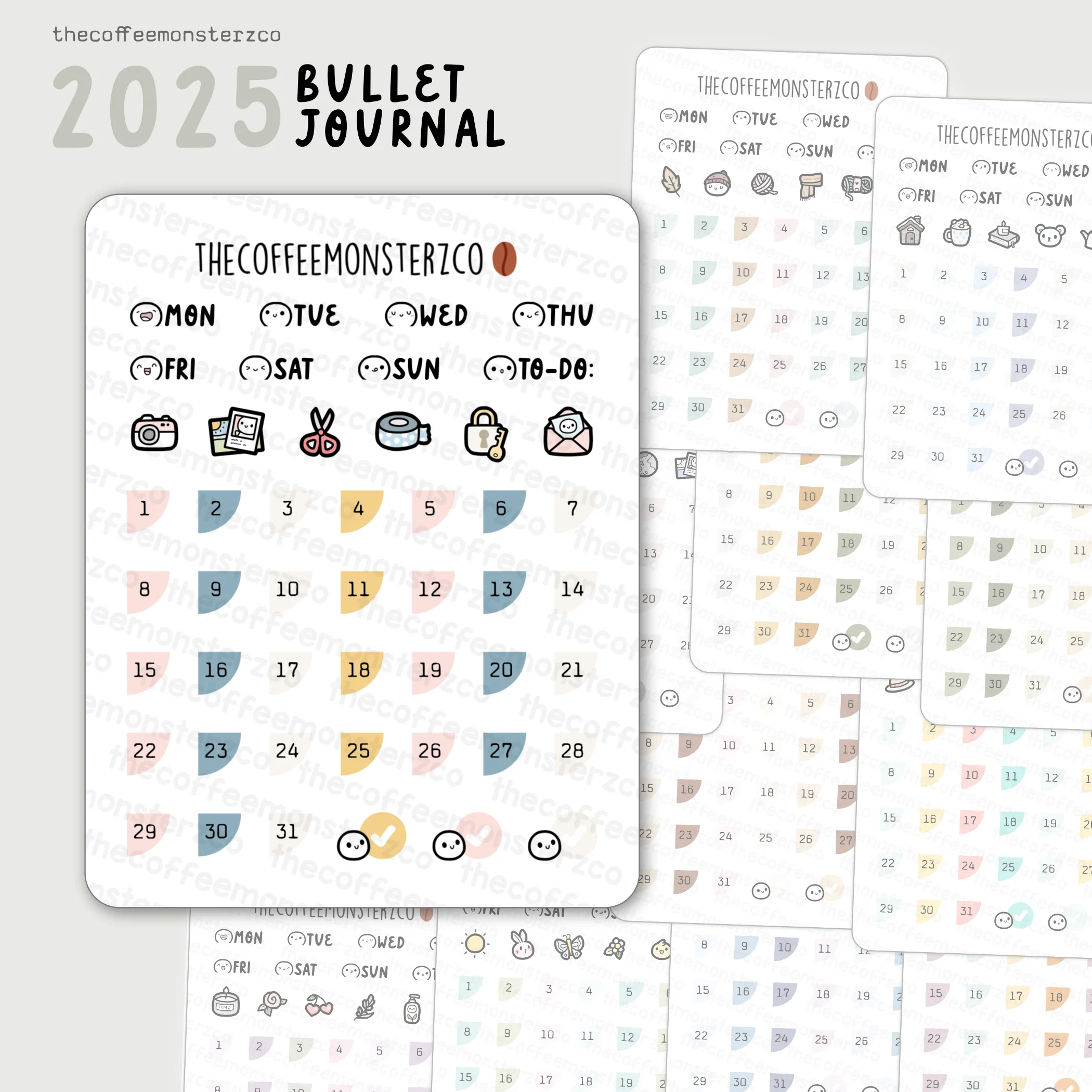 2025 Coordinating Bullet Journal Page