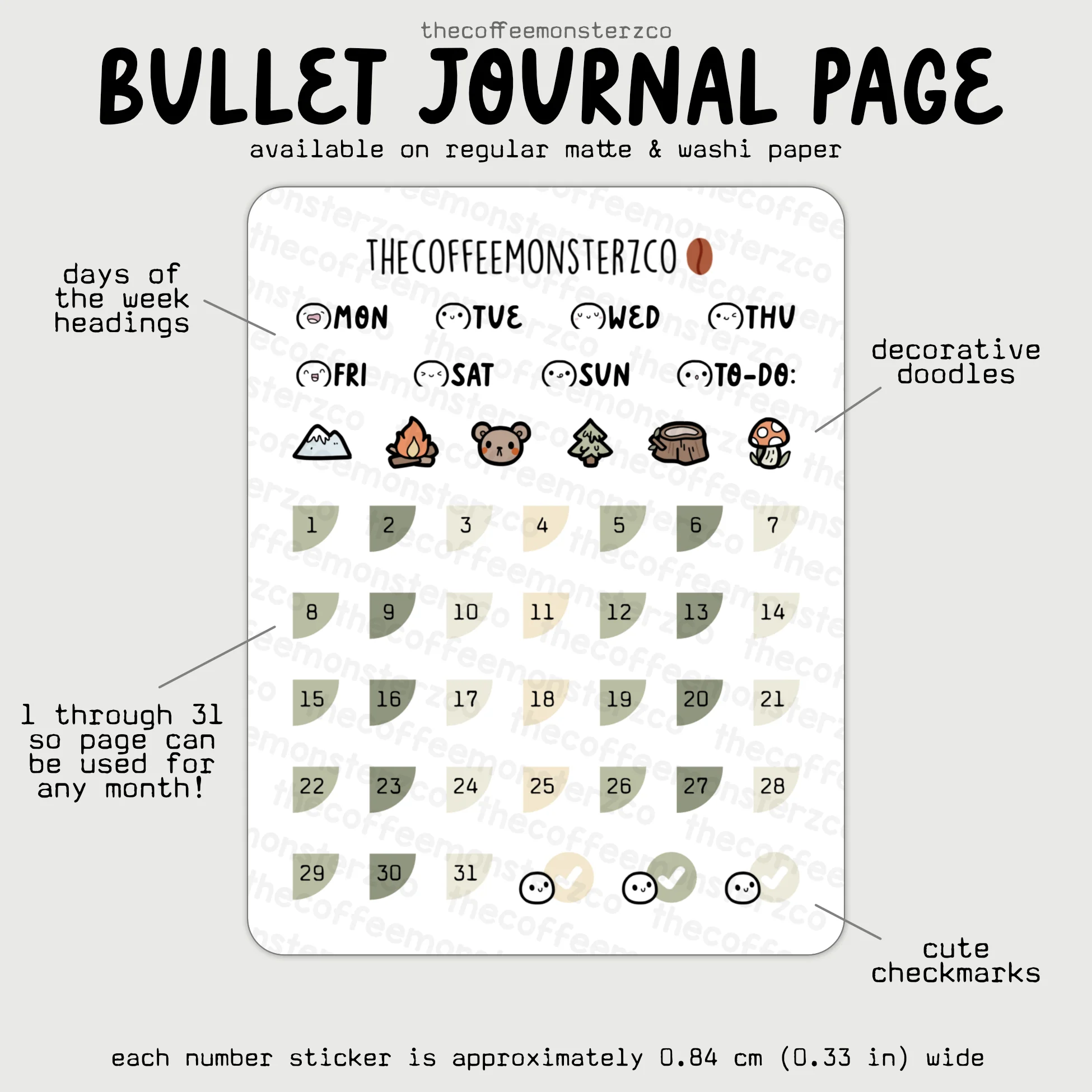 2025 Coordinating Bullet Journal Page - Image 13