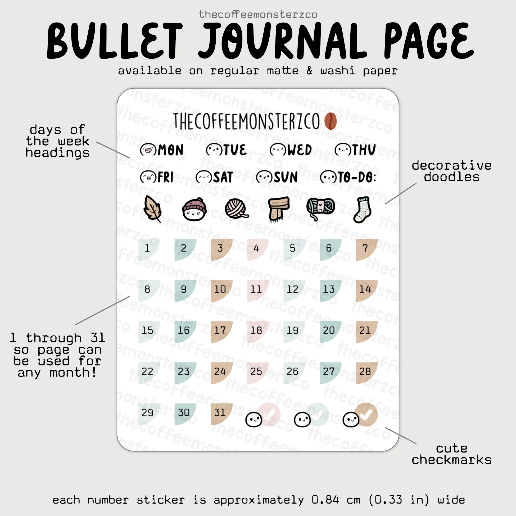 2025 Coordinating Bullet Journal Page - Image 14