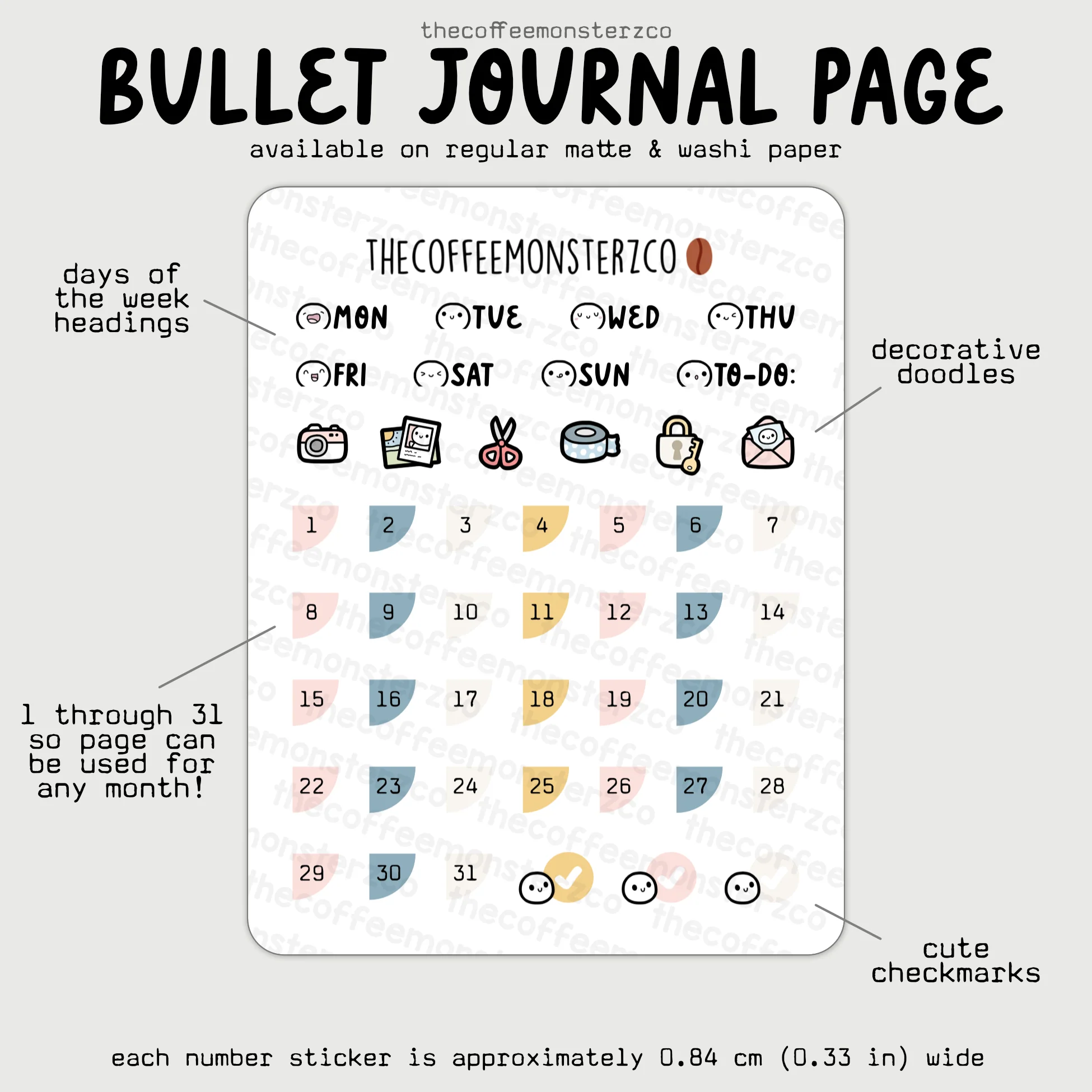2025 Coordinating Bullet Journal Page - Image 4