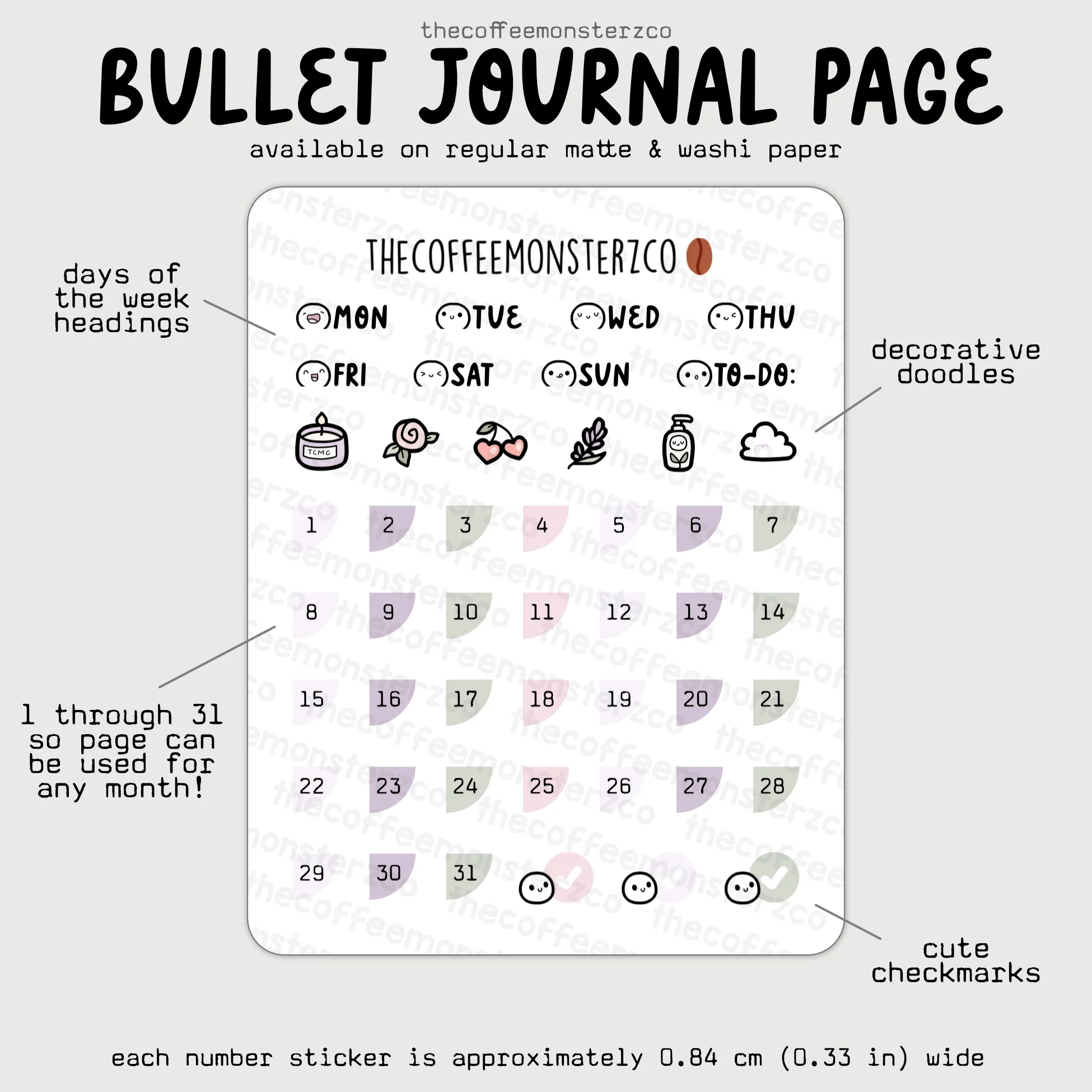 2025 Coordinating Bullet Journal Page - Image 5