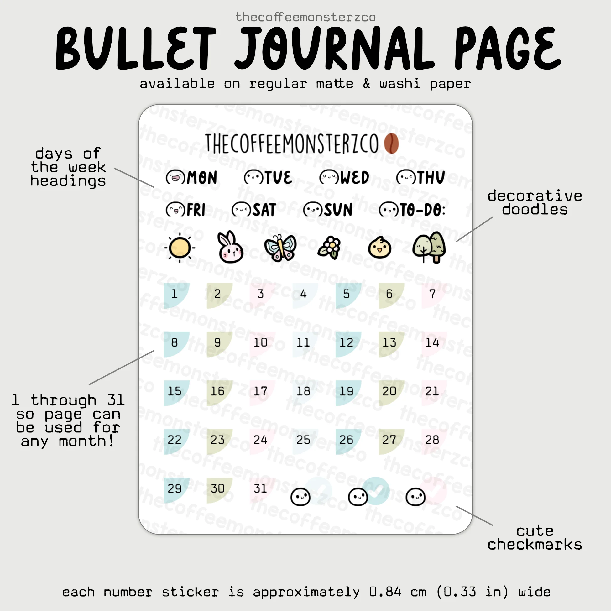 2025 Coordinating Bullet Journal Page - Image 6