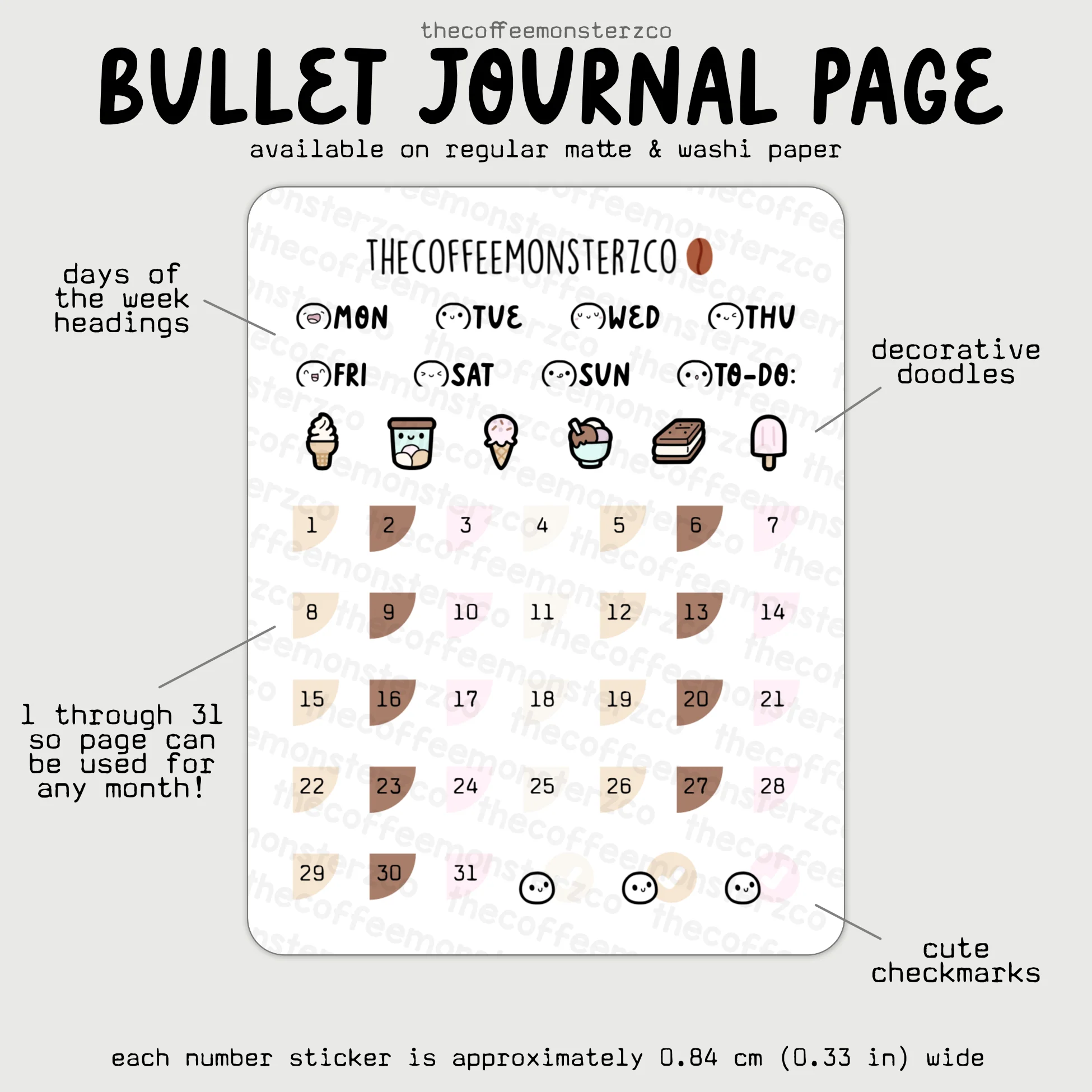 2025 Coordinating Bullet Journal Page - Image 9