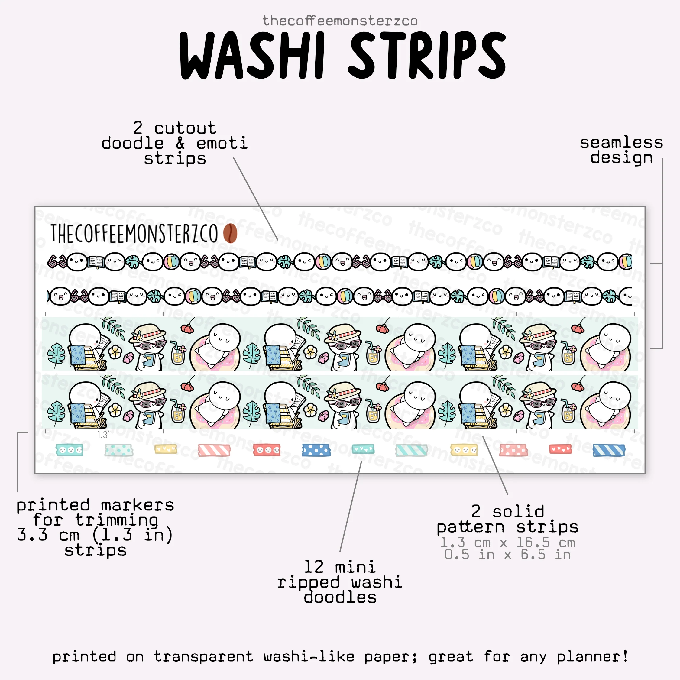 2025 Coordinating Washi Strips - Image 10