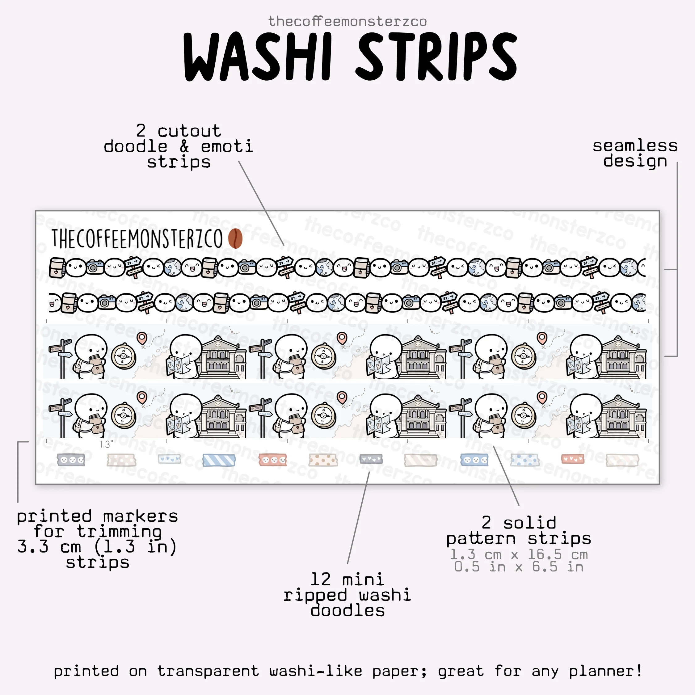 2025 Coordinating Washi Strips - Image 11