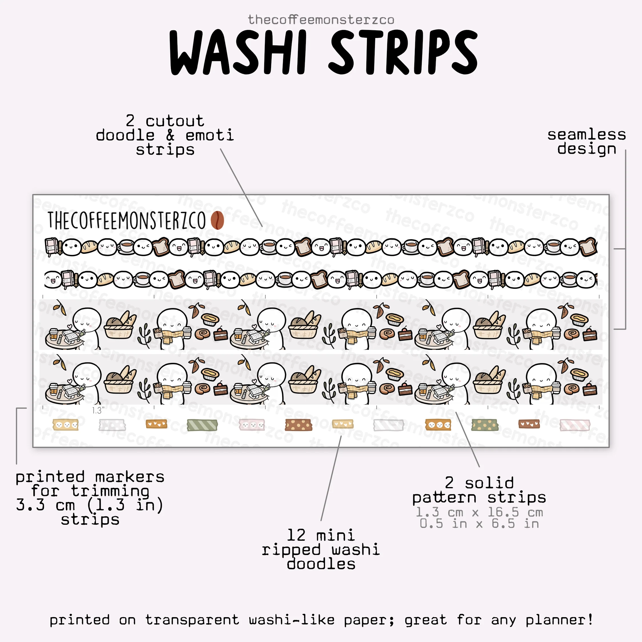 2025 Coordinating Washi Strips - Image 12