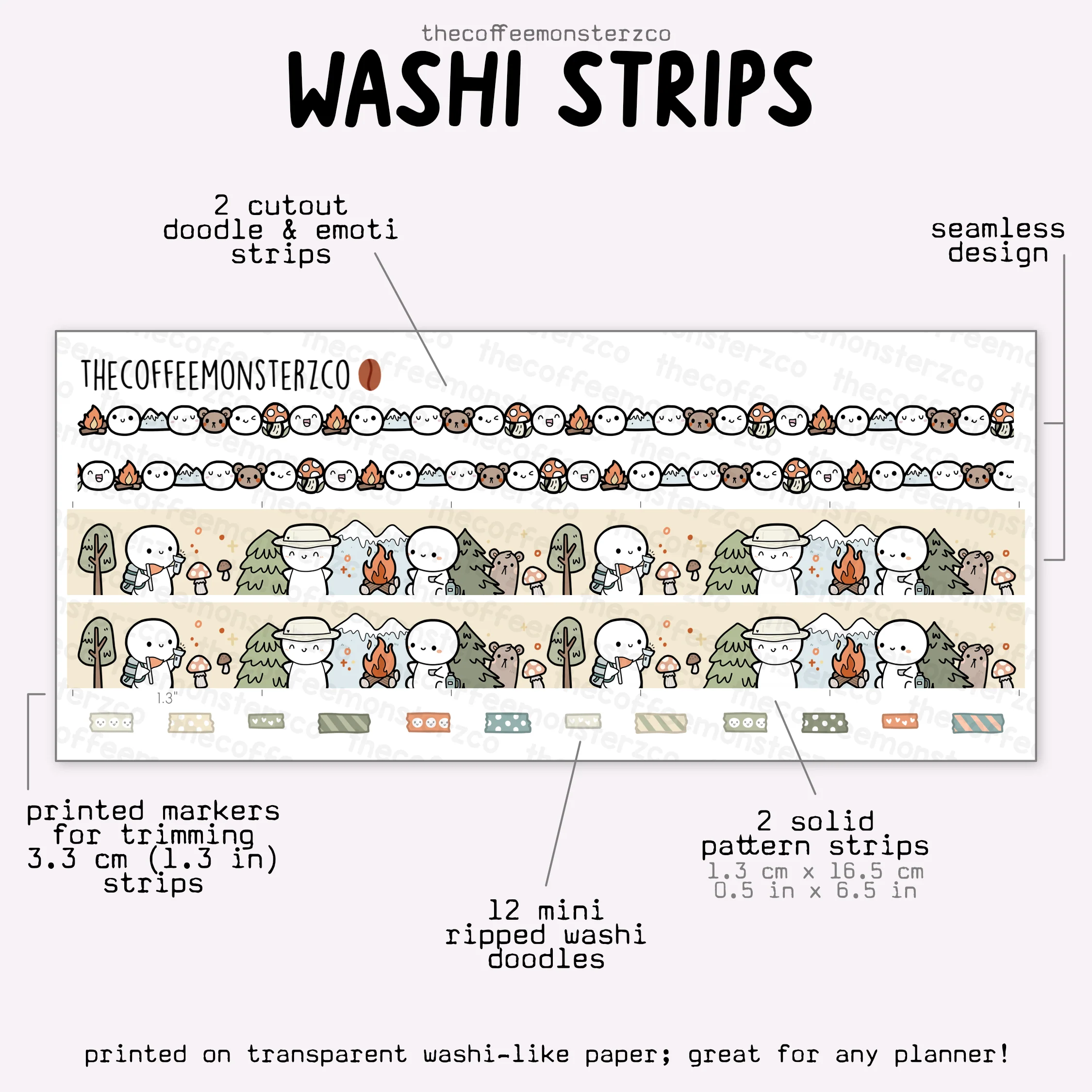 2025 Coordinating Washi Strips - Image 13