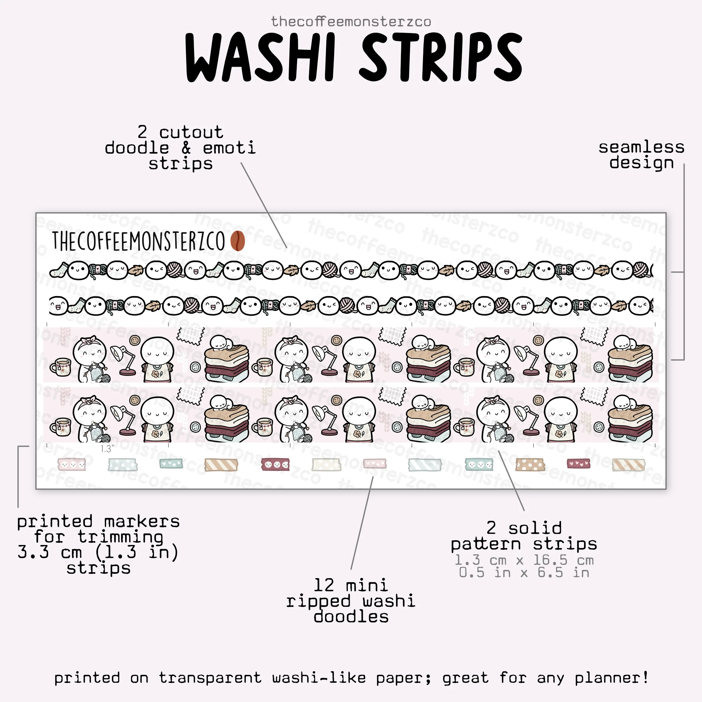2025 Coordinating Washi Strips - Image 14