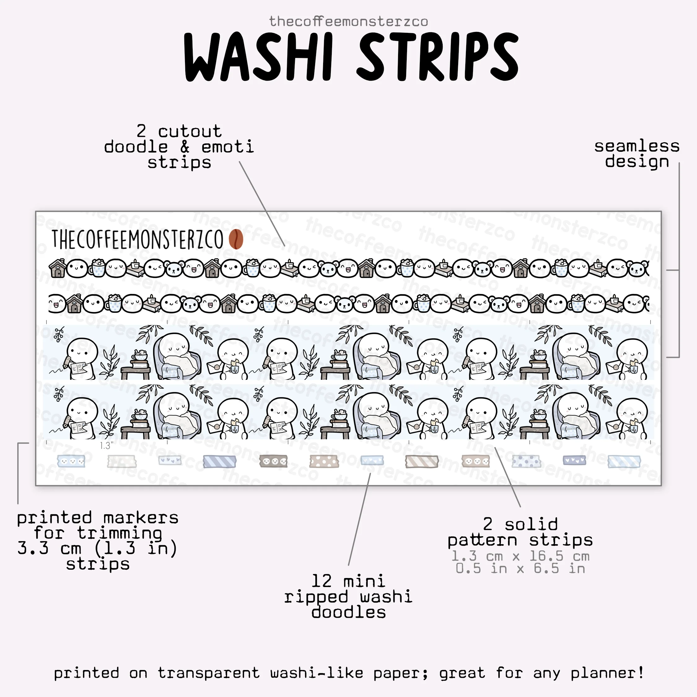 2025 Coordinating Washi Strips - Image 15