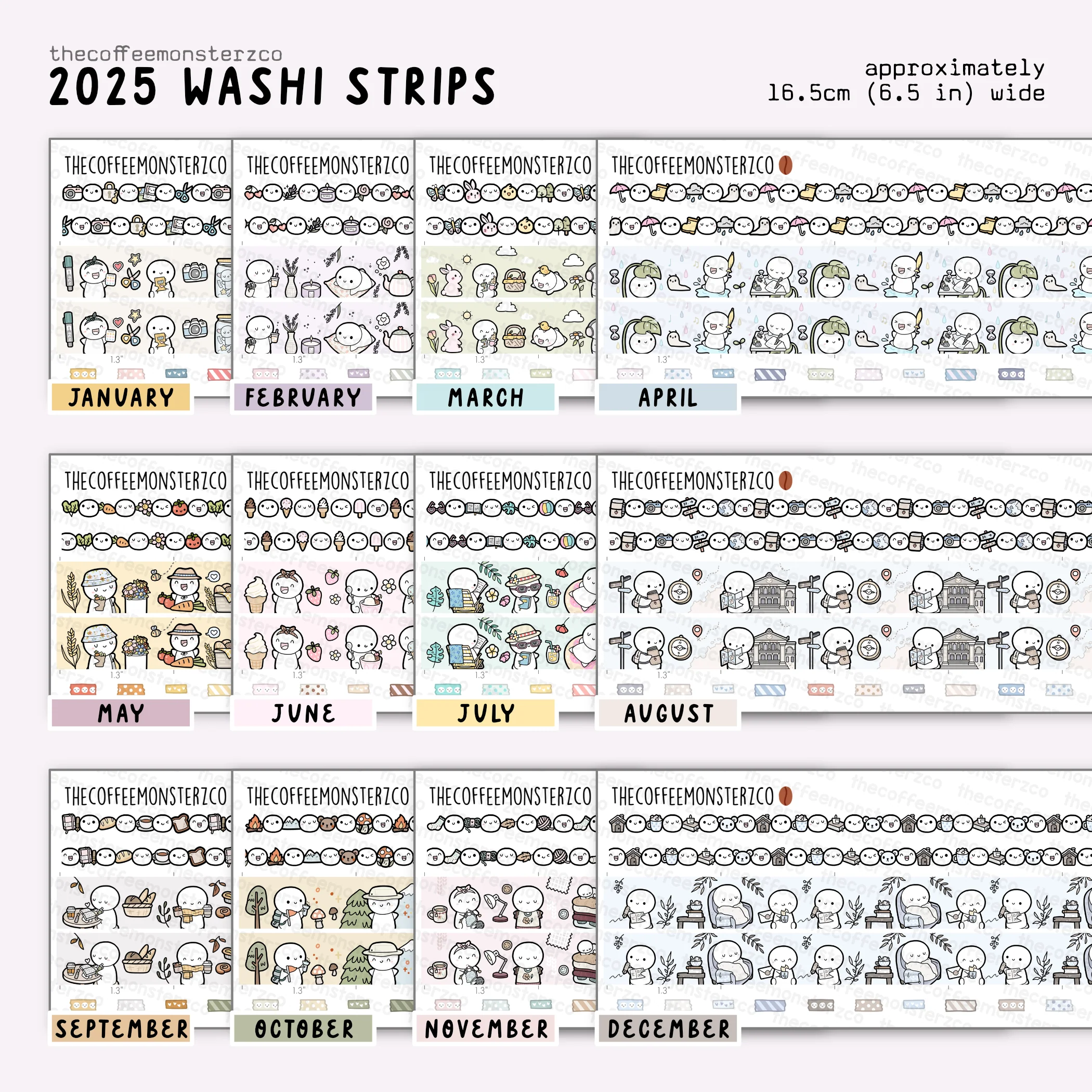 2025 Coordinating Washi Strips - Image 2