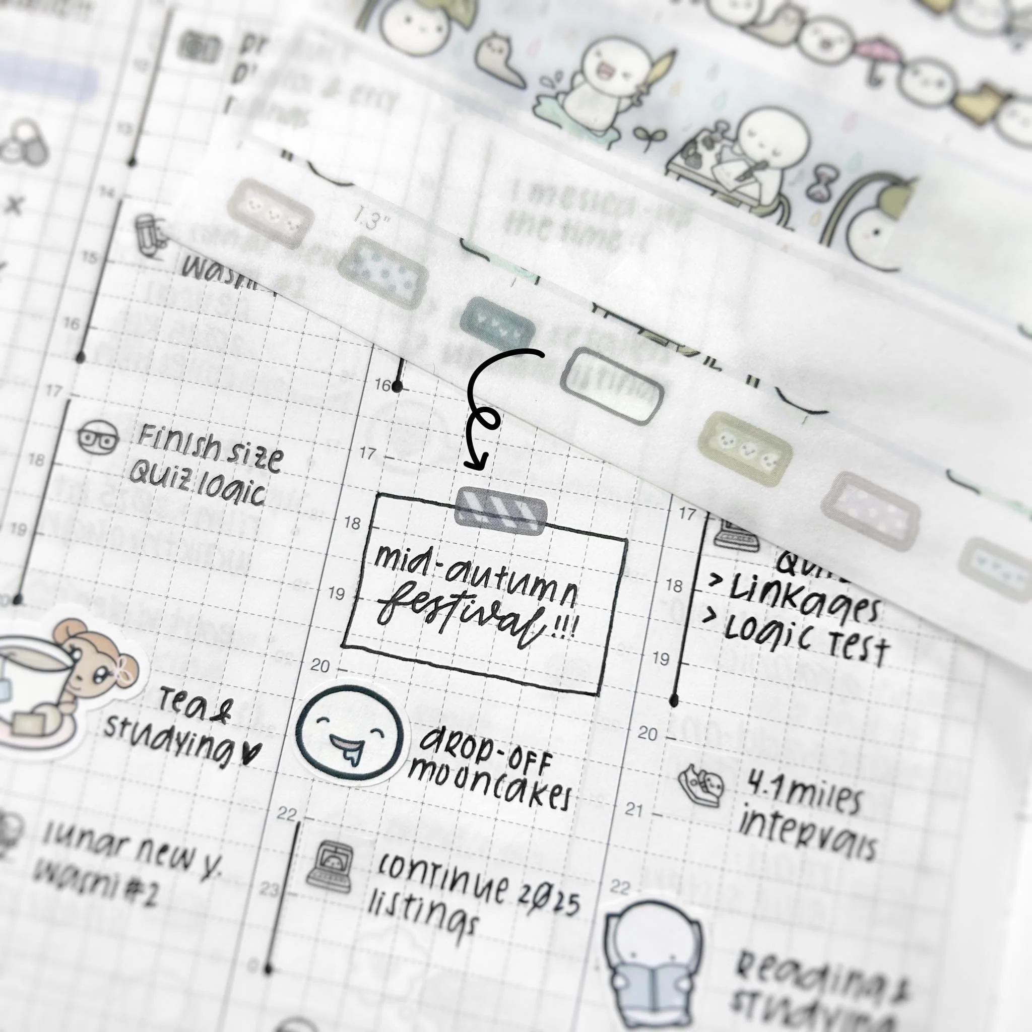 2025 Coordinating Washi Strips - Image 3