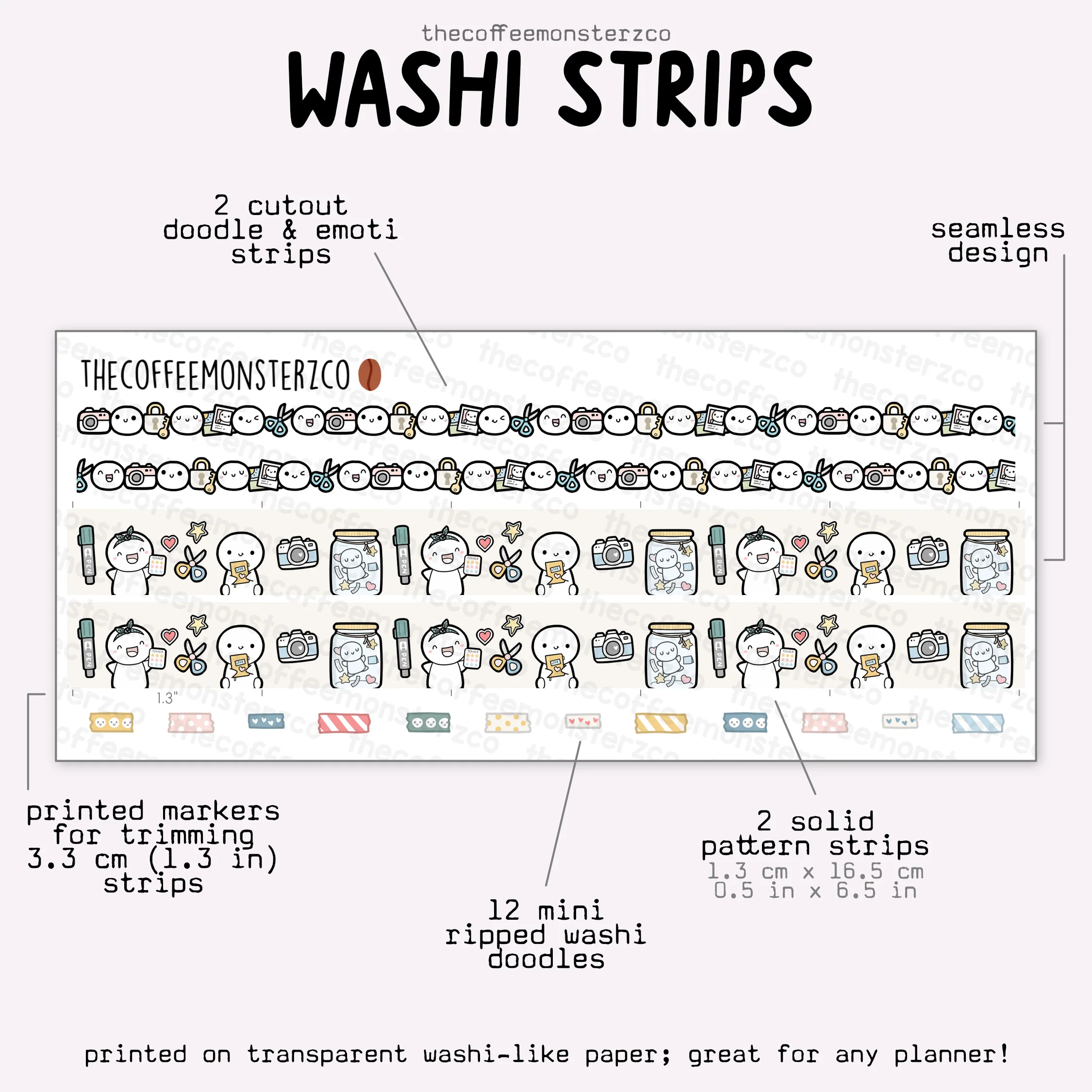 2025 Coordinating Washi Strips - Image 4
