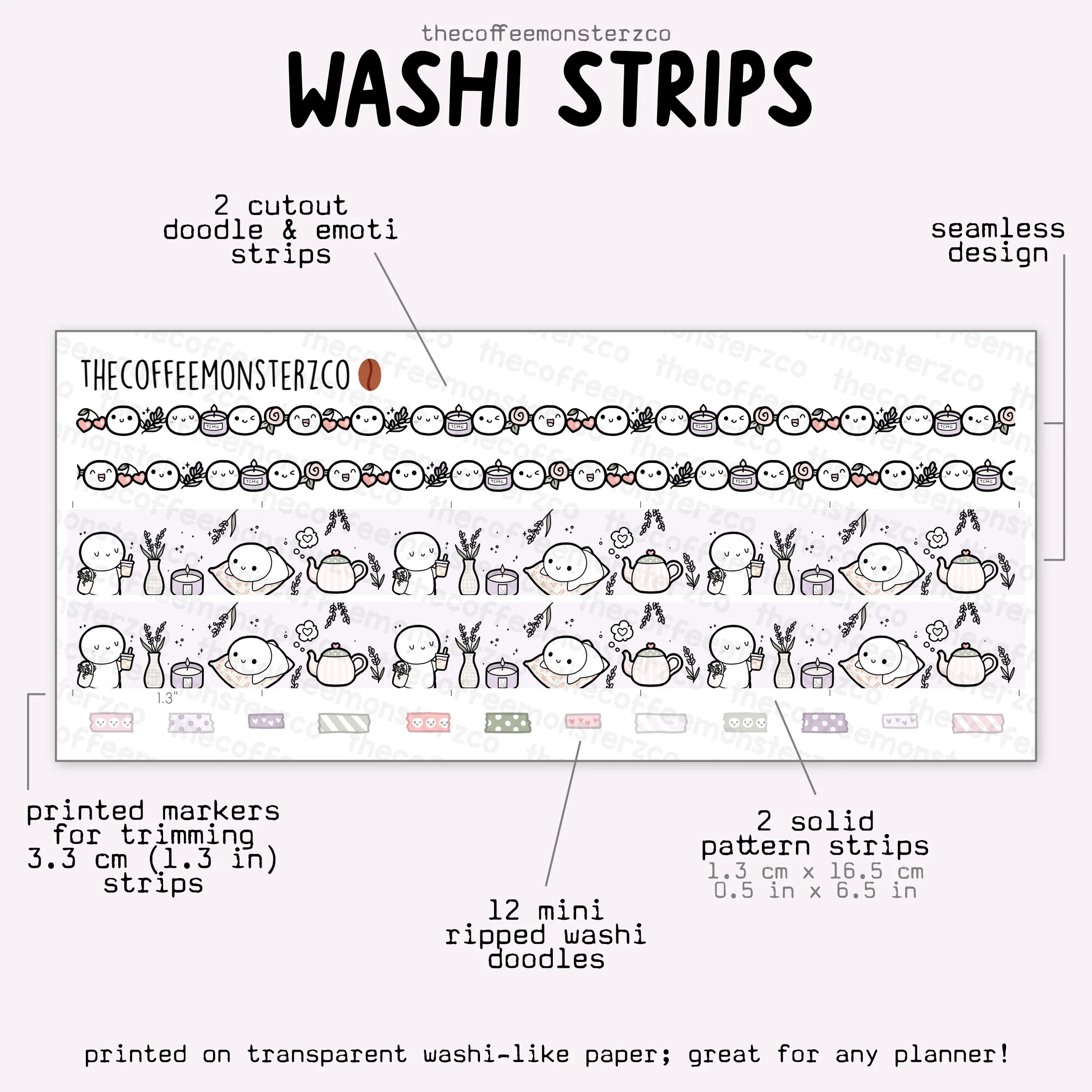 2025 Coordinating Washi Strips - Image 5