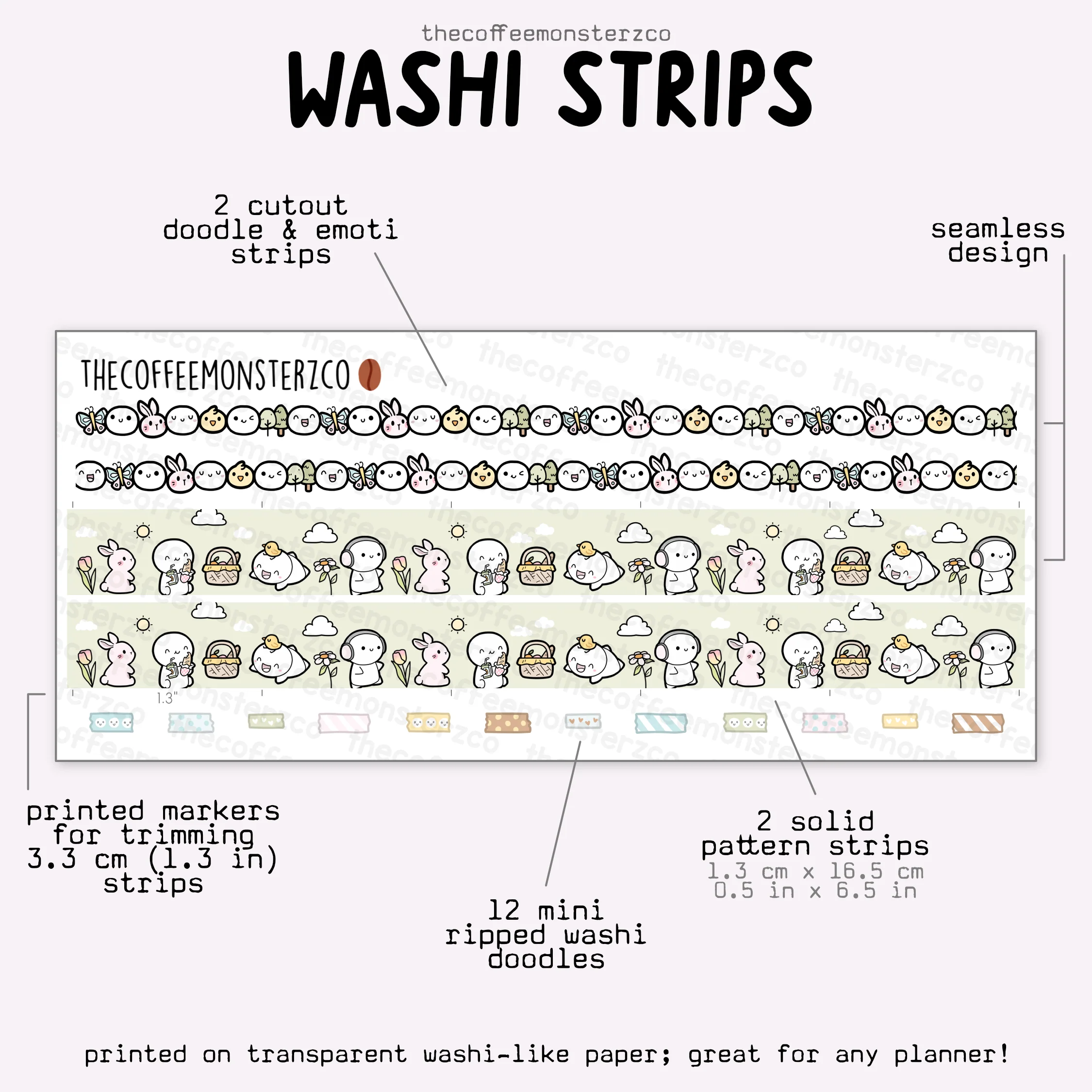 2025 Coordinating Washi Strips - Image 6