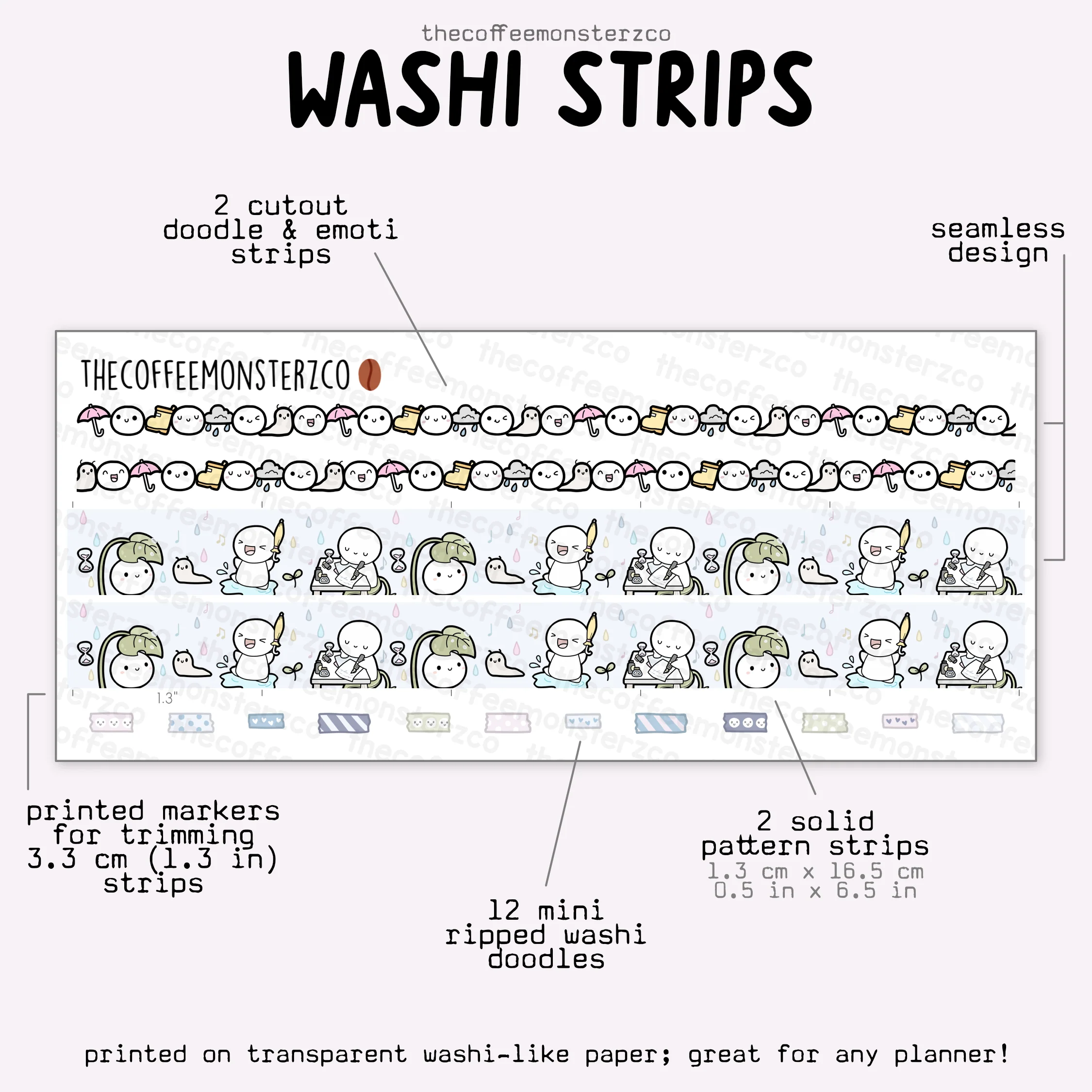 2025 Coordinating Washi Strips - Image 7