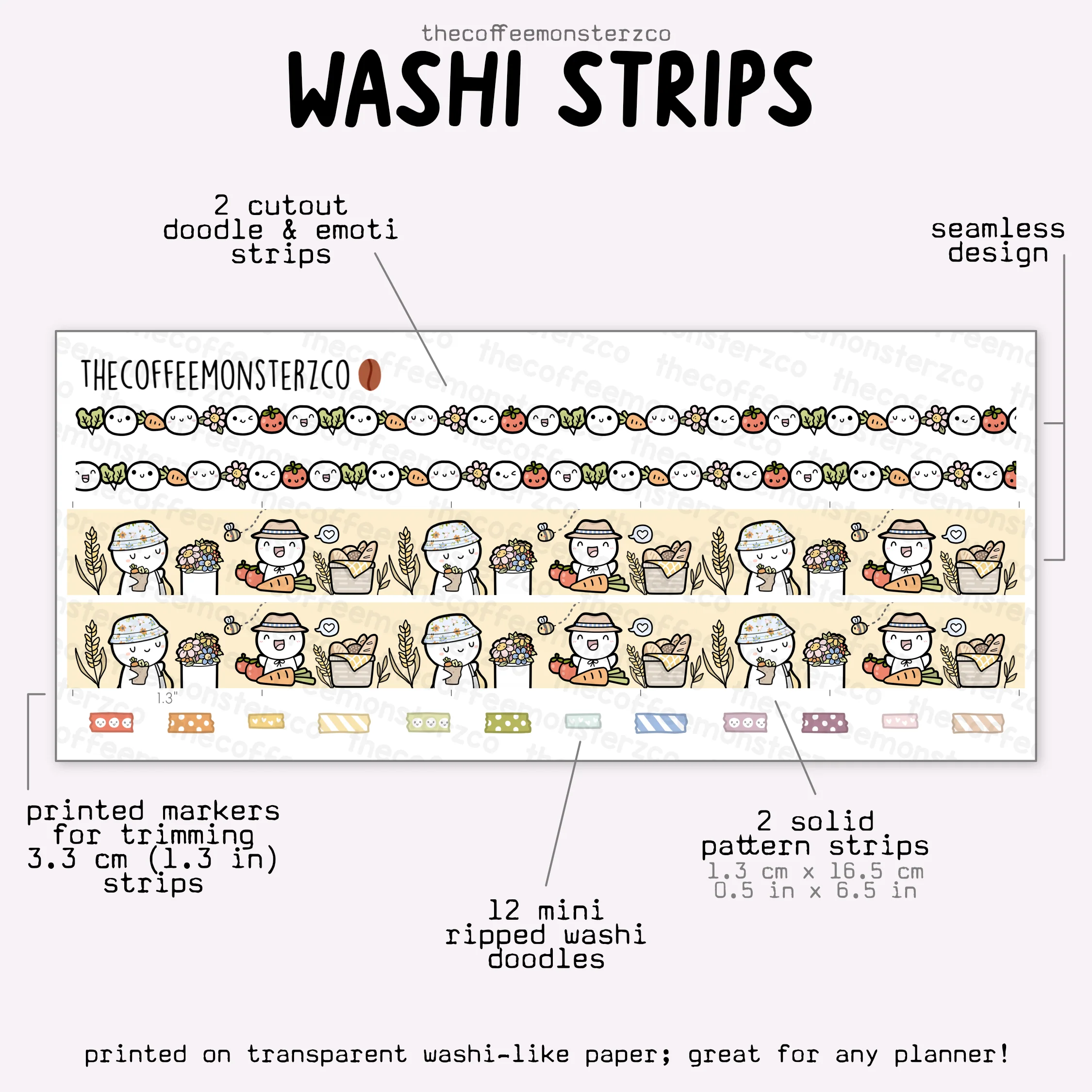 2025 Coordinating Washi Strips - Image 8