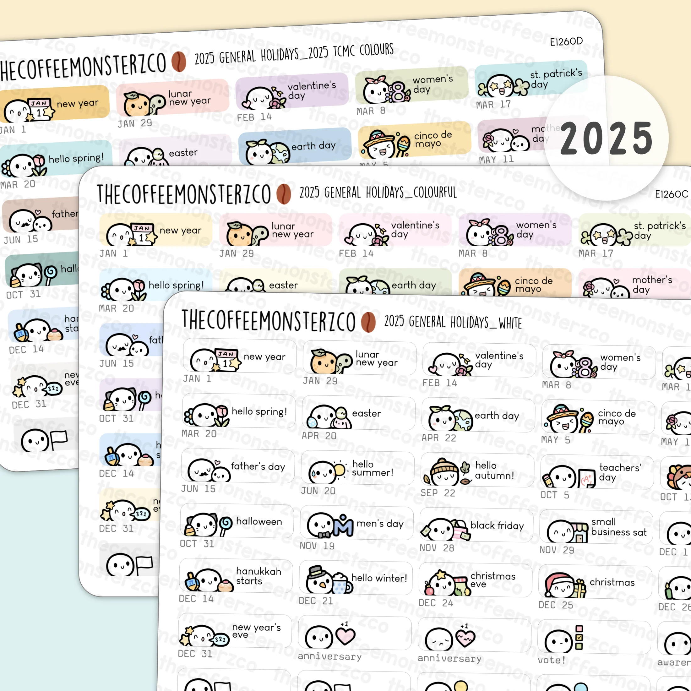 2025 General Holidays (FINAL STOCK)