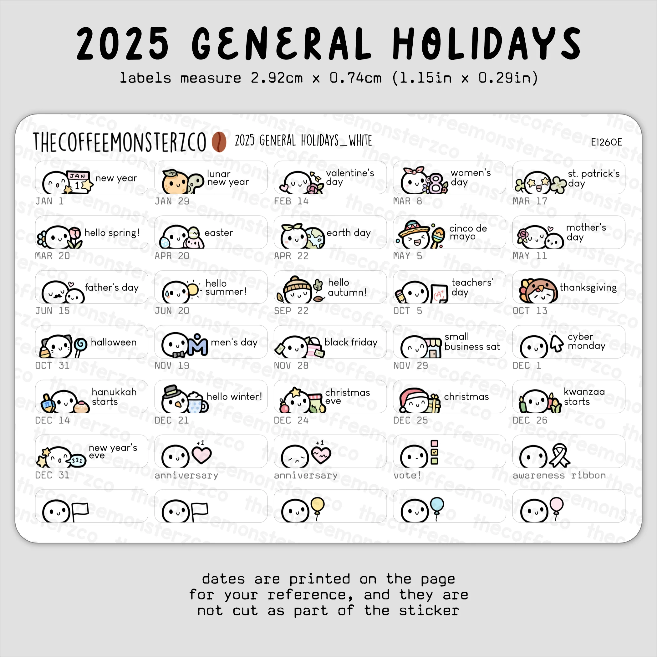 2025 General Holidays (FINAL STOCK) - Image 2