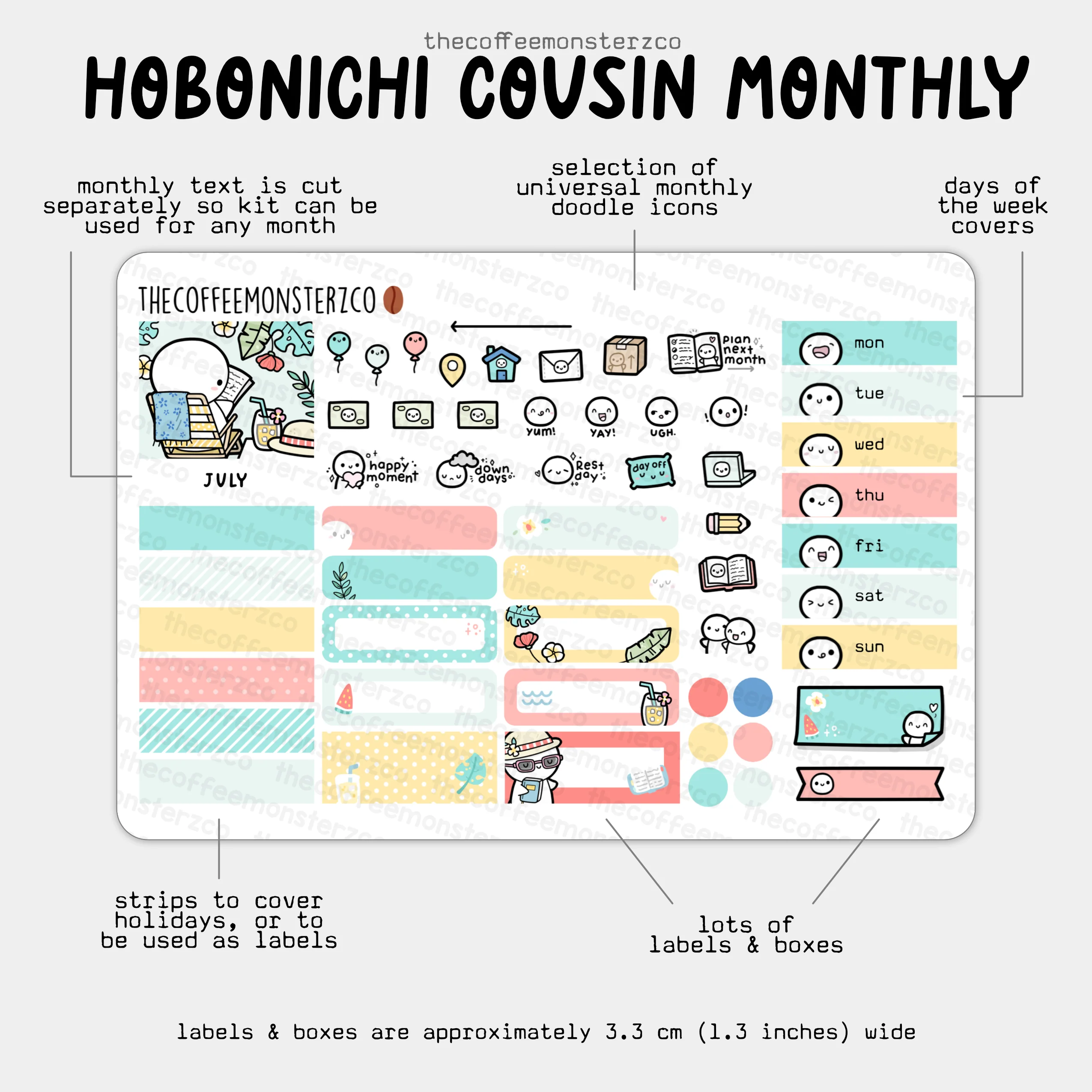2025 Hobonichi Cousin Monthly Kits - Image 10