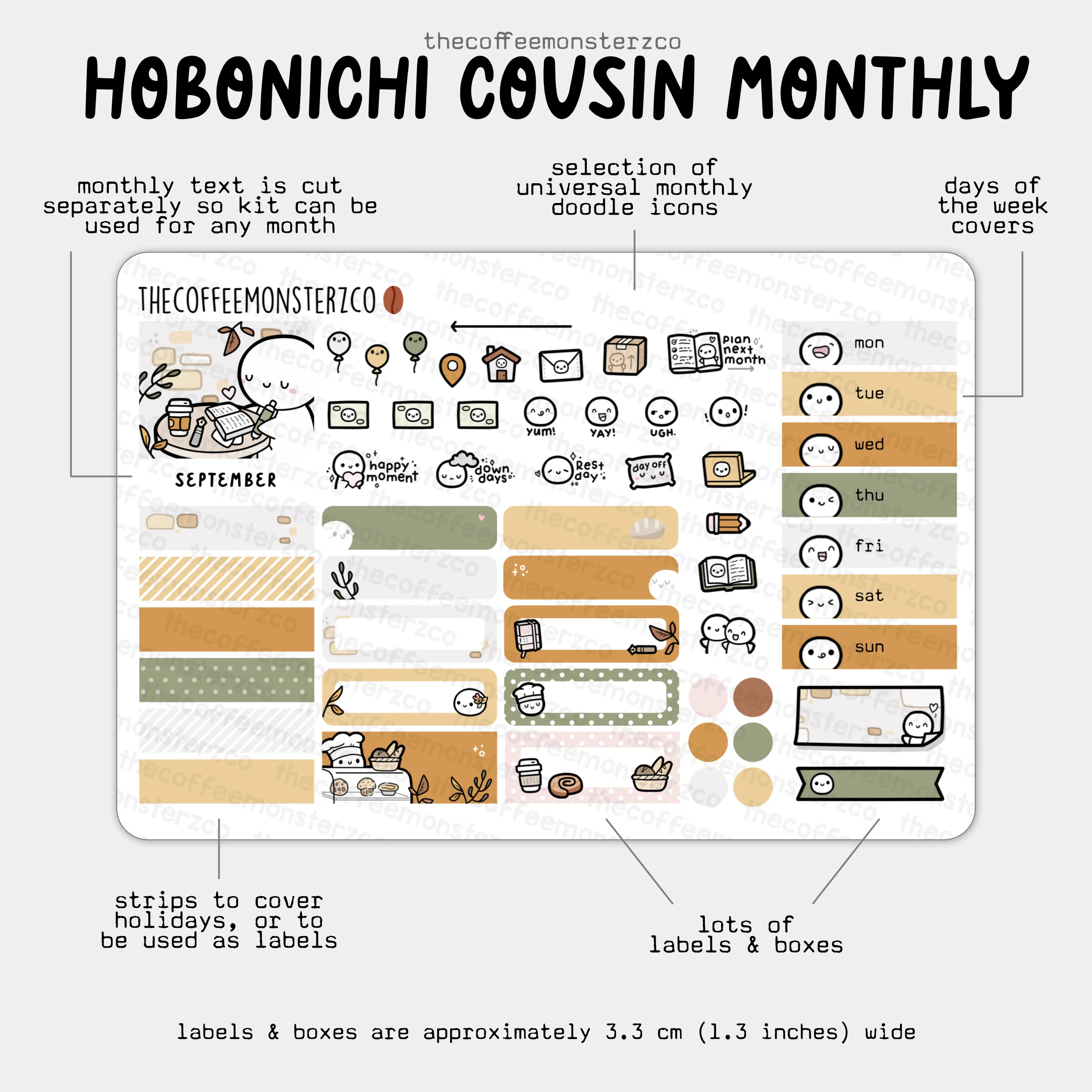 2025 Hobonichi Cousin Monthly Kits - Image 11