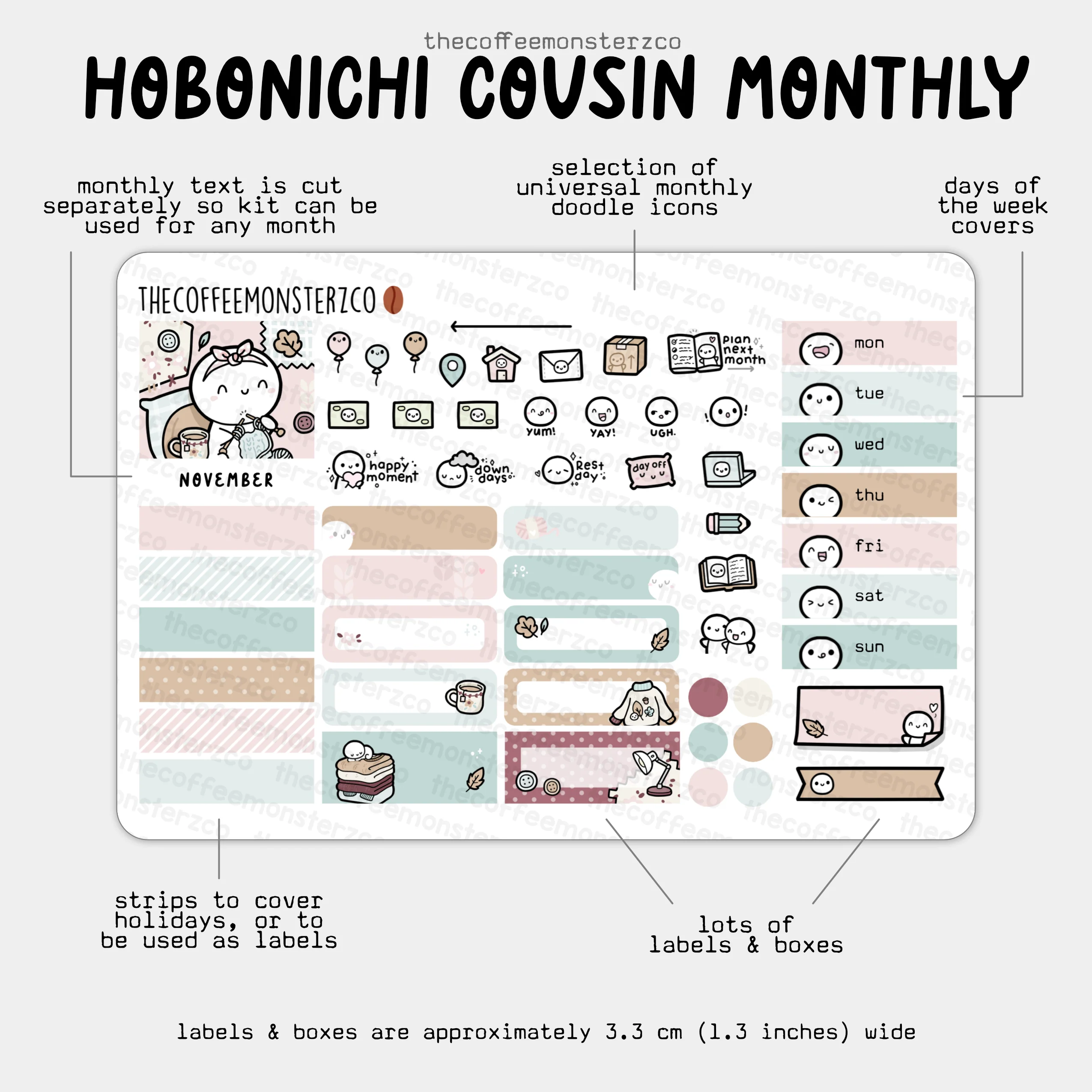 2025 Hobonichi Cousin Monthly Kits - Image 13