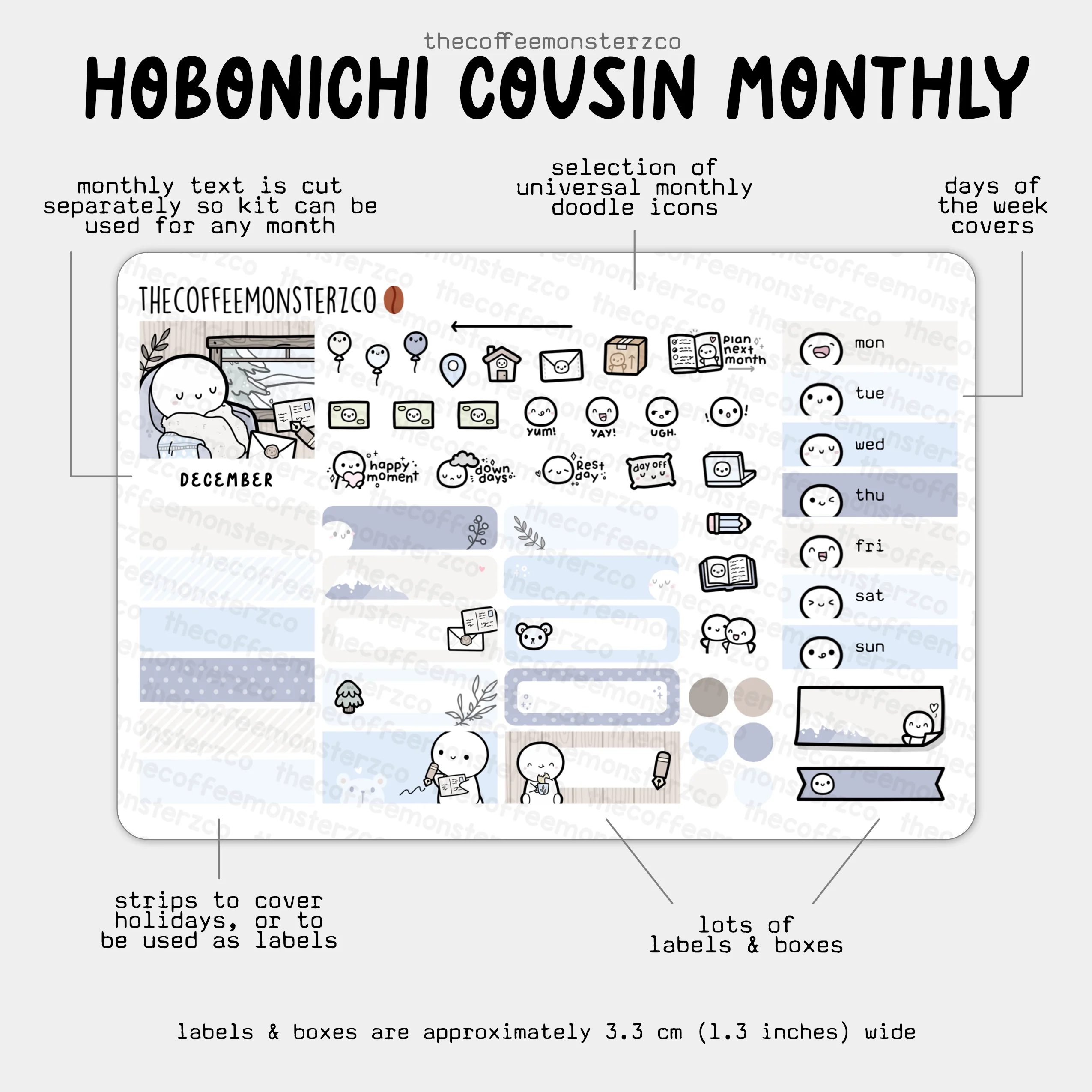 2025 Hobonichi Cousin Monthly Kits - Image 14