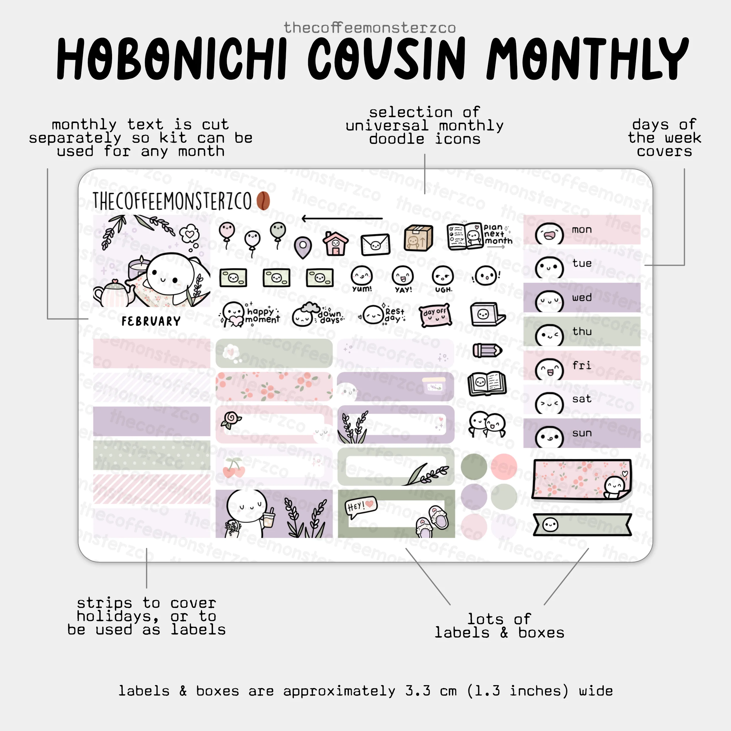2025 Hobonichi Cousin Monthly Kits - Image 15