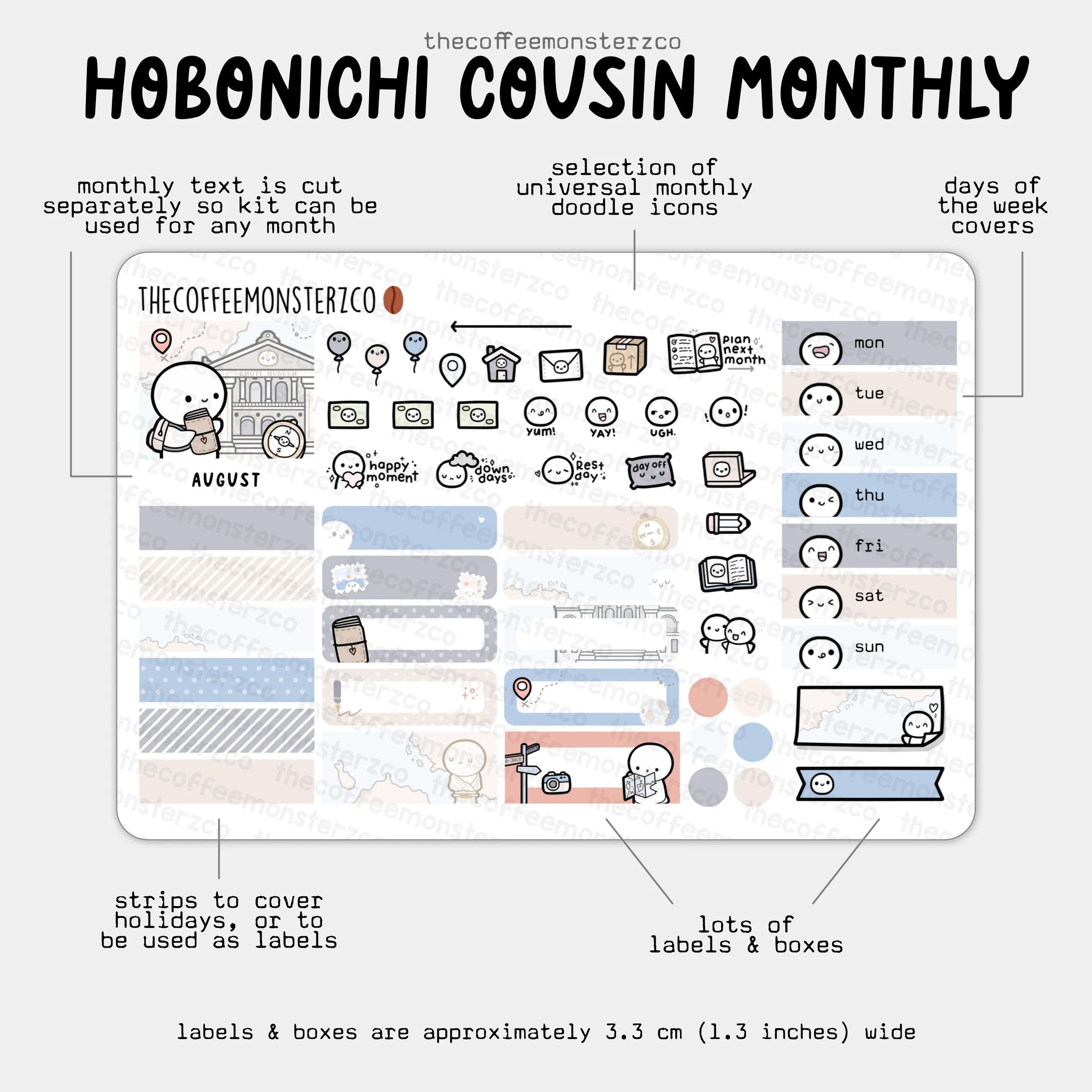 2025 Hobonichi Cousin Monthly Kits - Image 16
