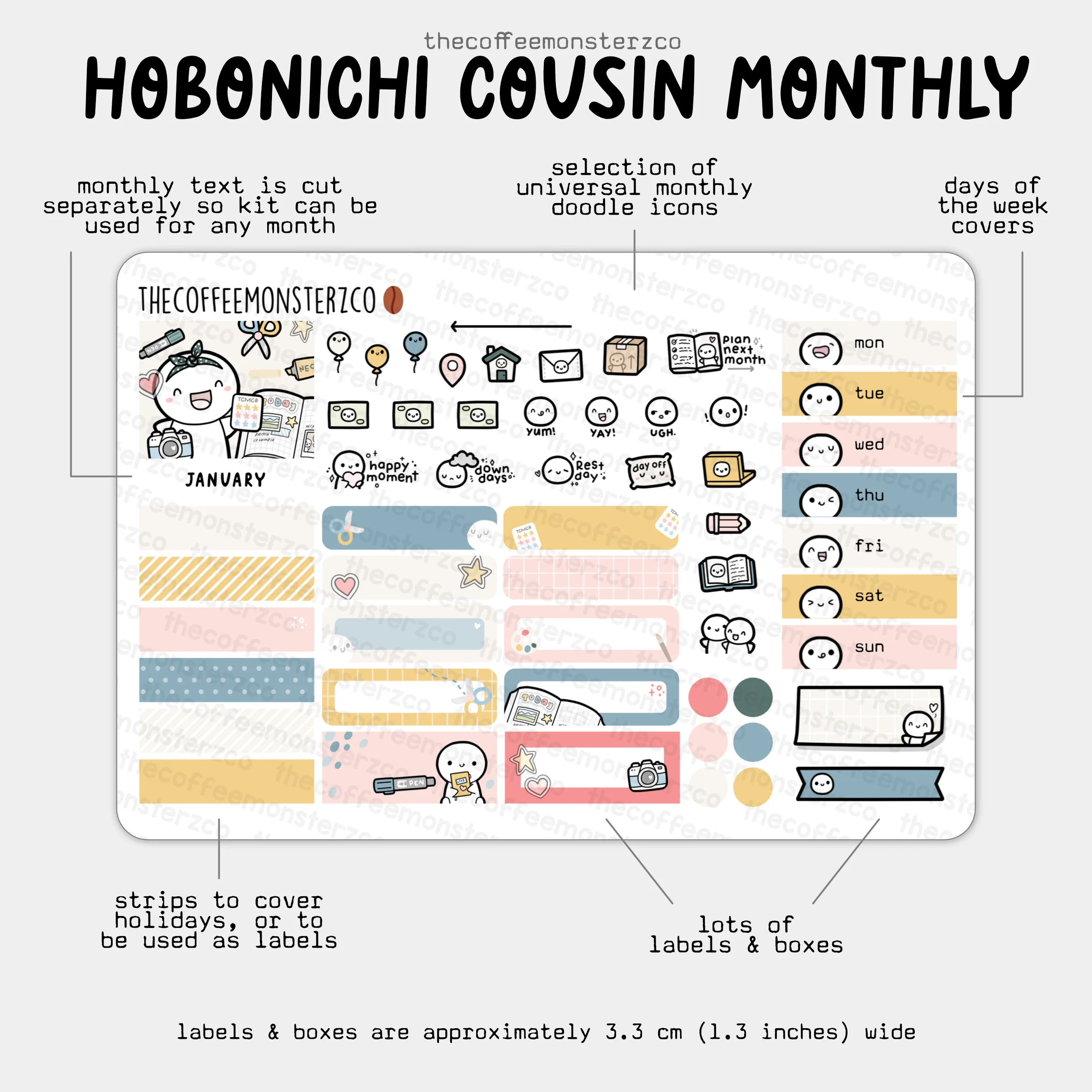 2025 Hobonichi Cousin Monthly Kits - Image 5