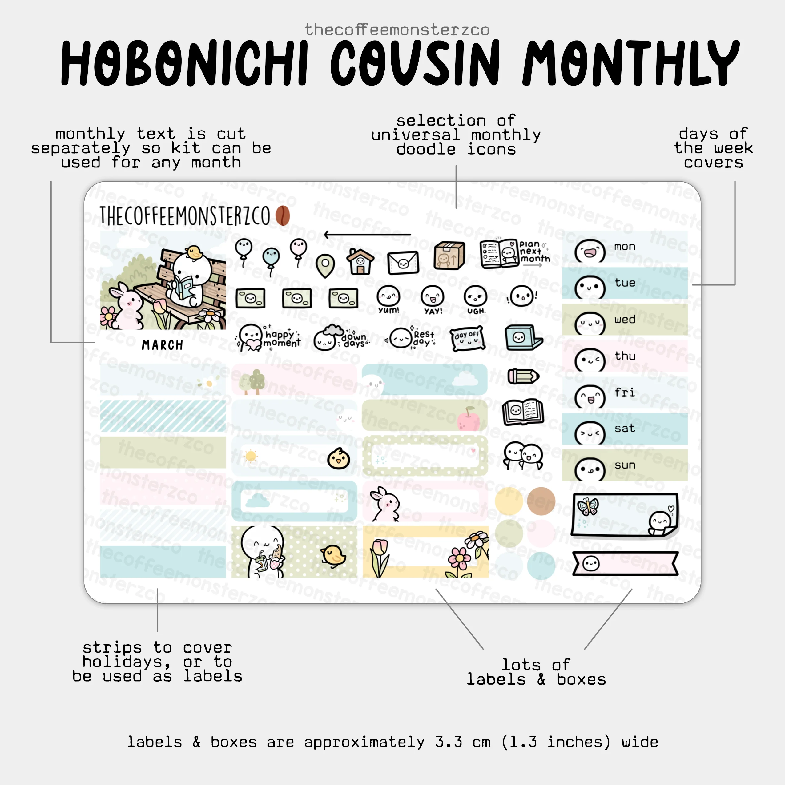 2025 Hobonichi Cousin Monthly Kits - Image 6