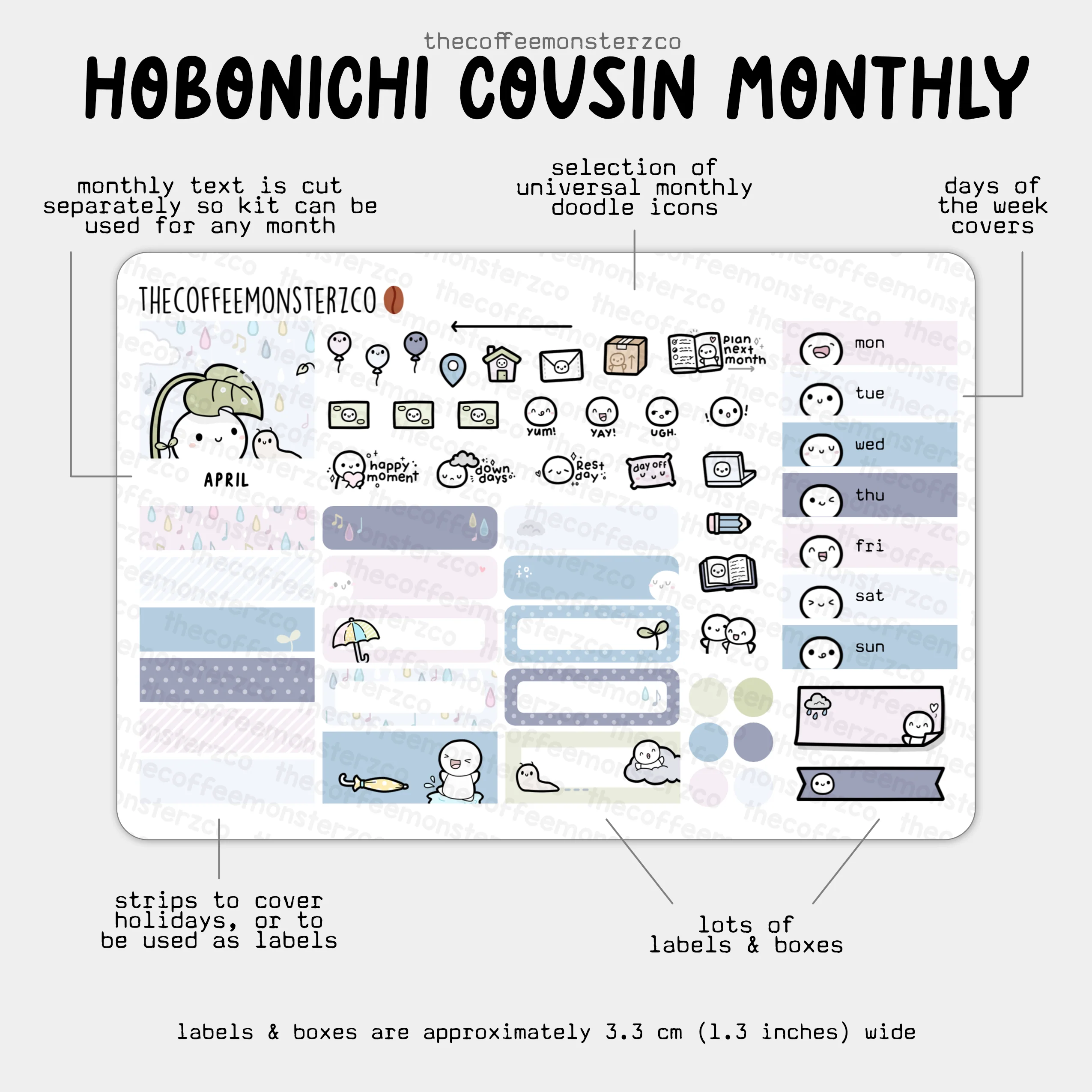 2025 Hobonichi Cousin Monthly Kits - Image 7