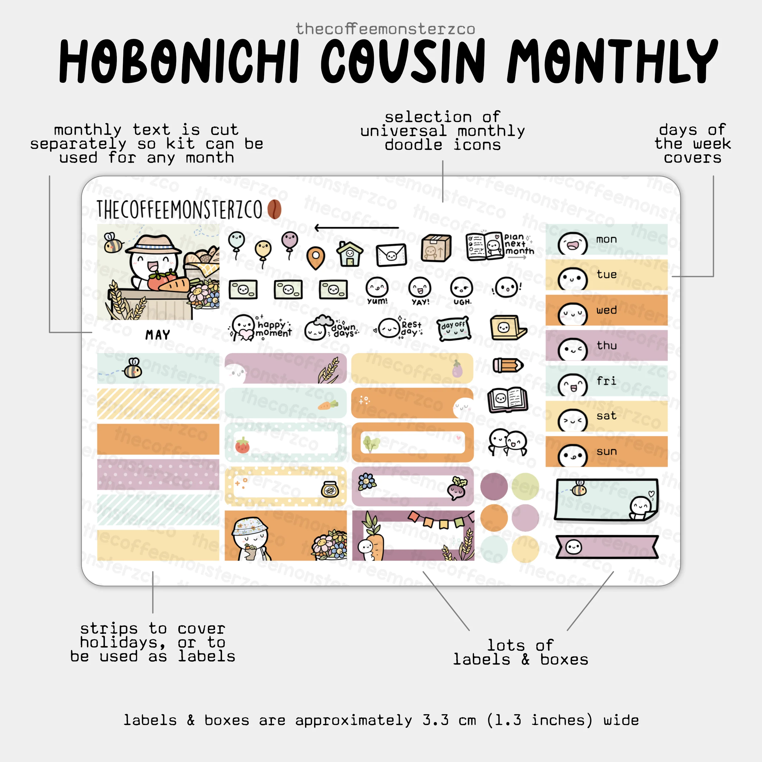 2025 Hobonichi Cousin Monthly Kits - Image 8