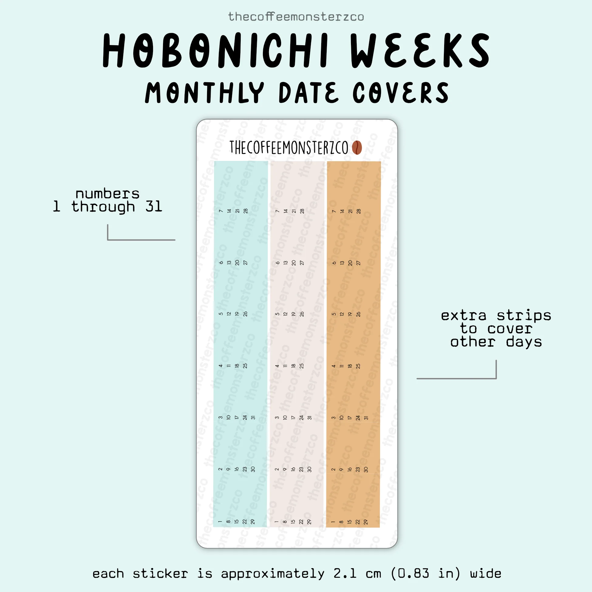2025 Hobonichi Weeks Monthly Date Covers - Image 4