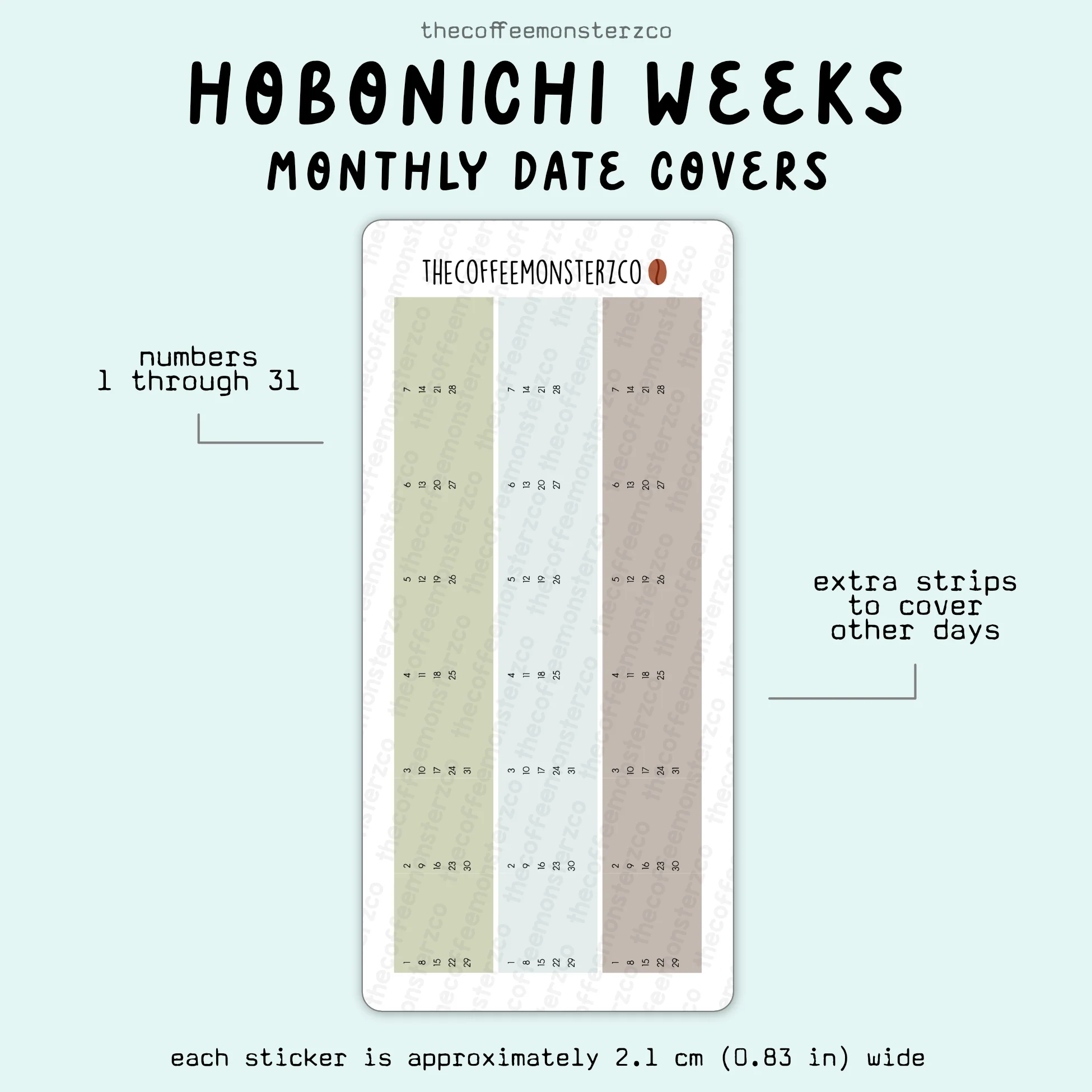 2025 Hobonichi Weeks Monthly Date Covers - Image 5