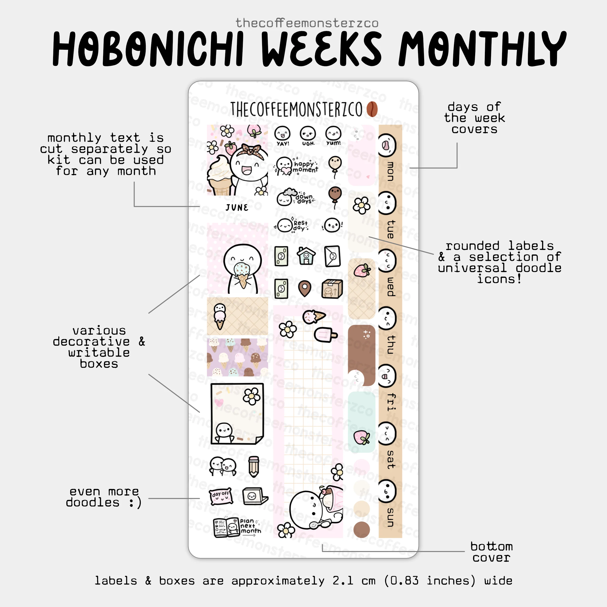 2025 Hobonichi Weeks Monthly Kits - Image 10