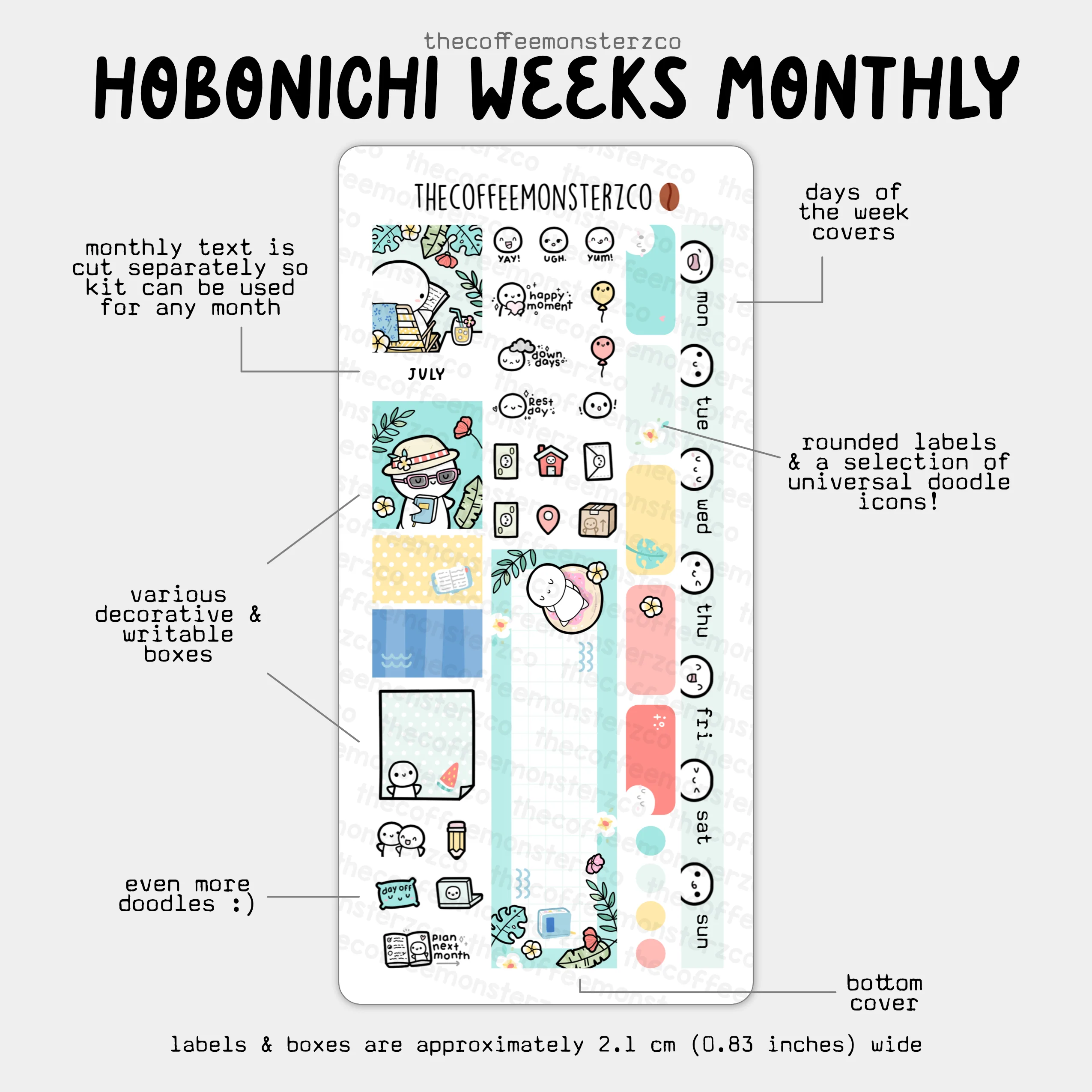 2025 Hobonichi Weeks Monthly Kits - Image 11