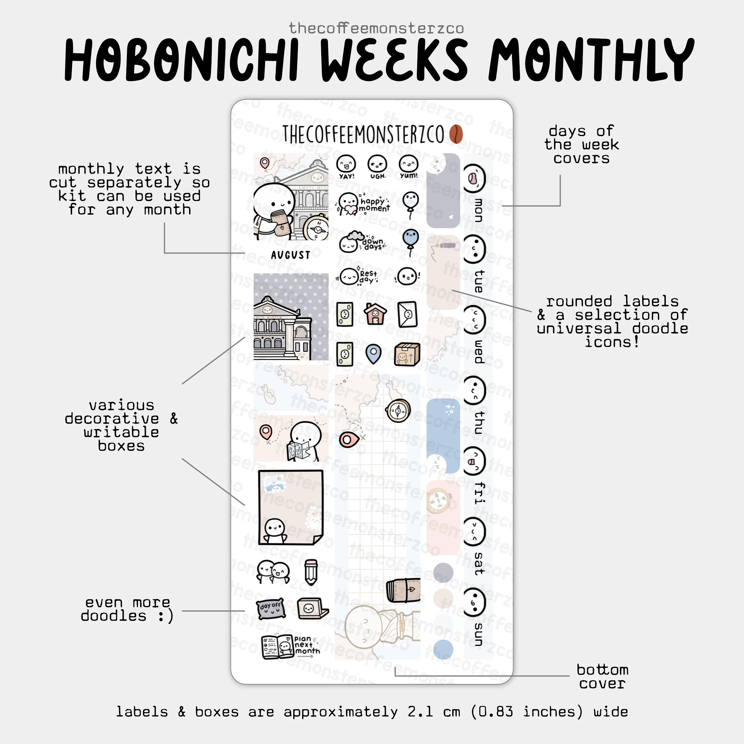 2025 Hobonichi Weeks Monthly Kits - Image 12