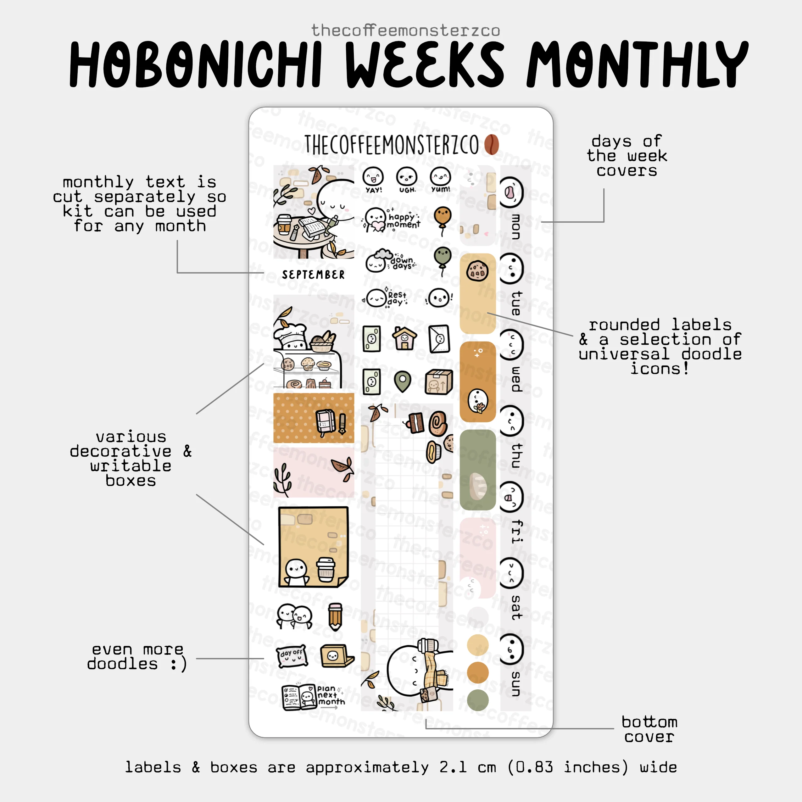 2025 Hobonichi Weeks Monthly Kits - Image 13